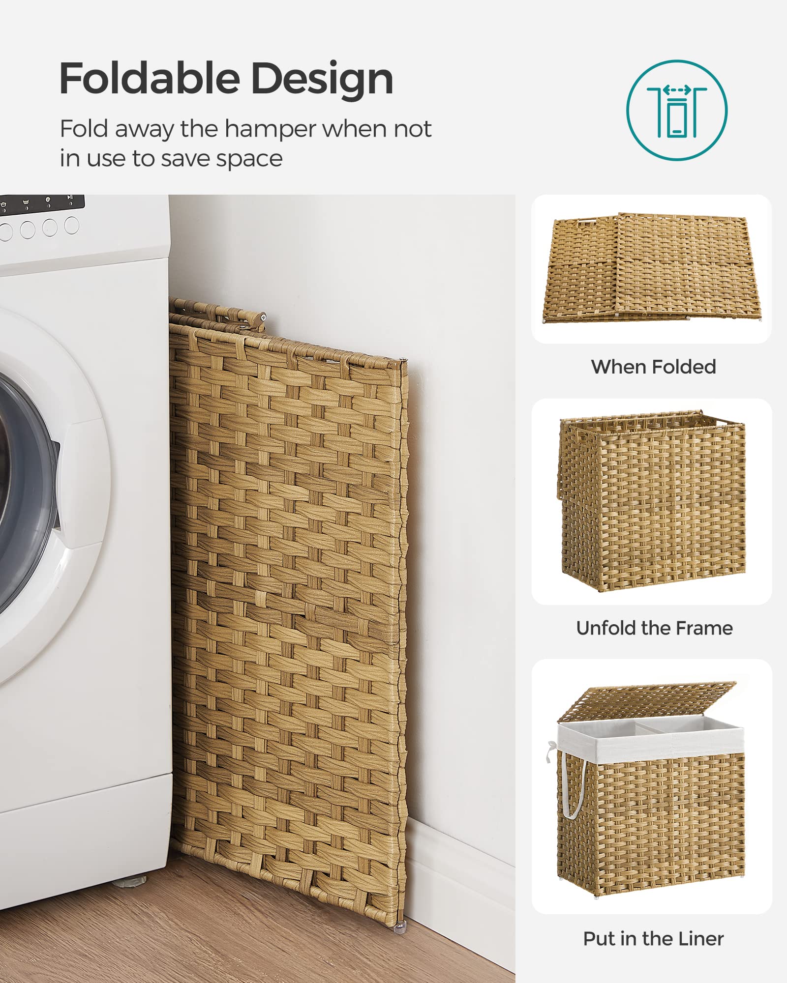Laundry Hamper with Lid - ModHome Supplies