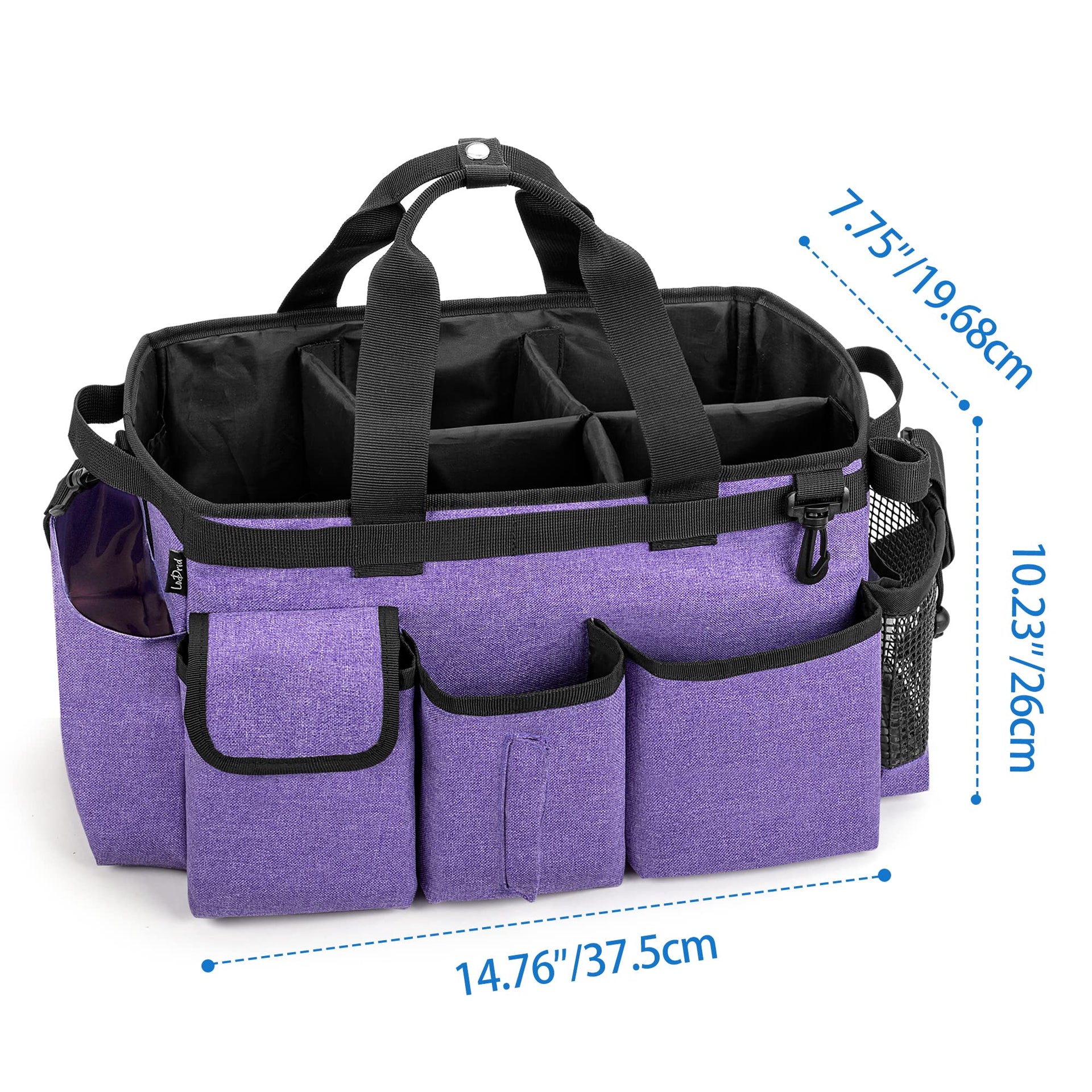 Large Wearable Cleaning Caddy Bag with Detachable Divider