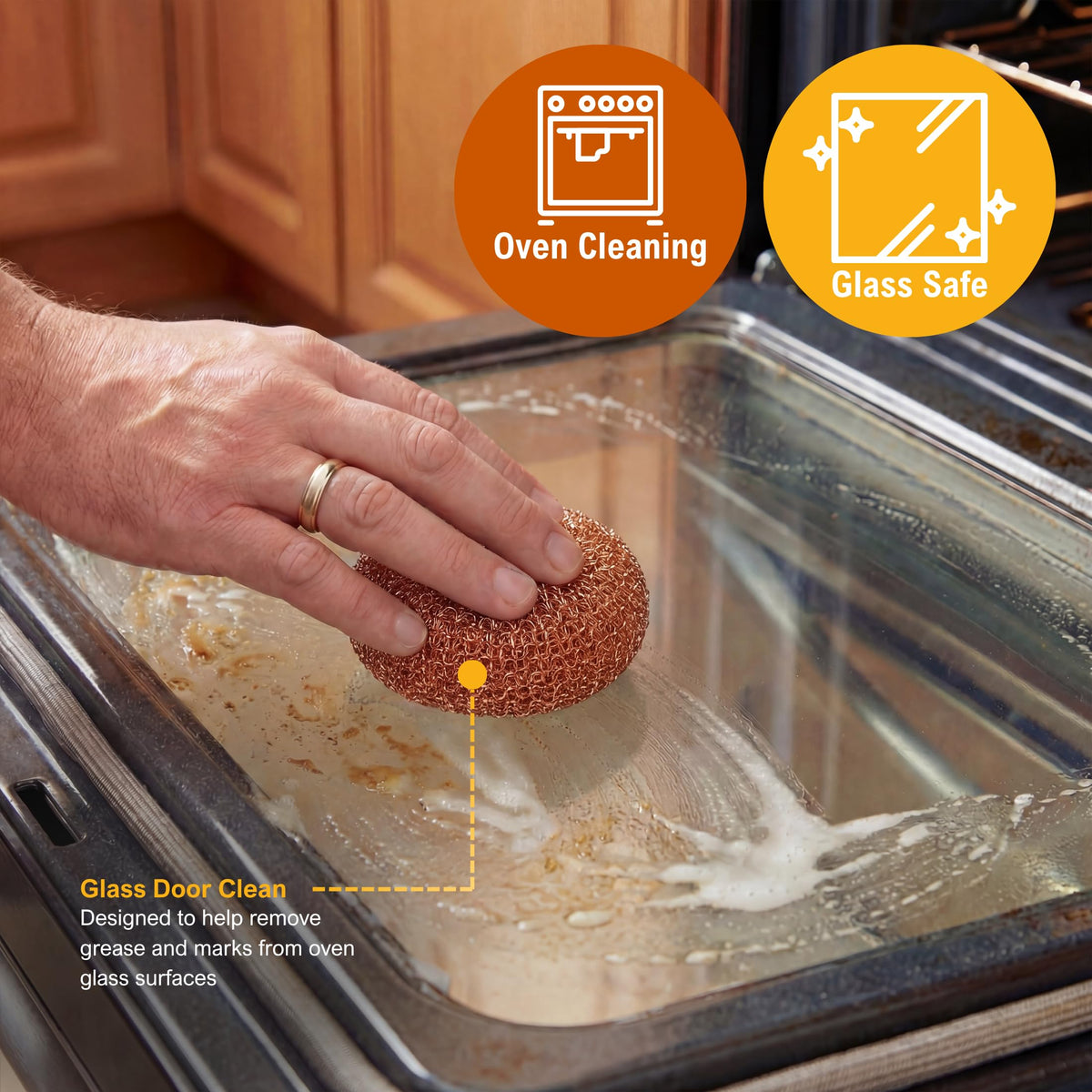 Heavy Duty Copper Scrubbers for Pots & Pans