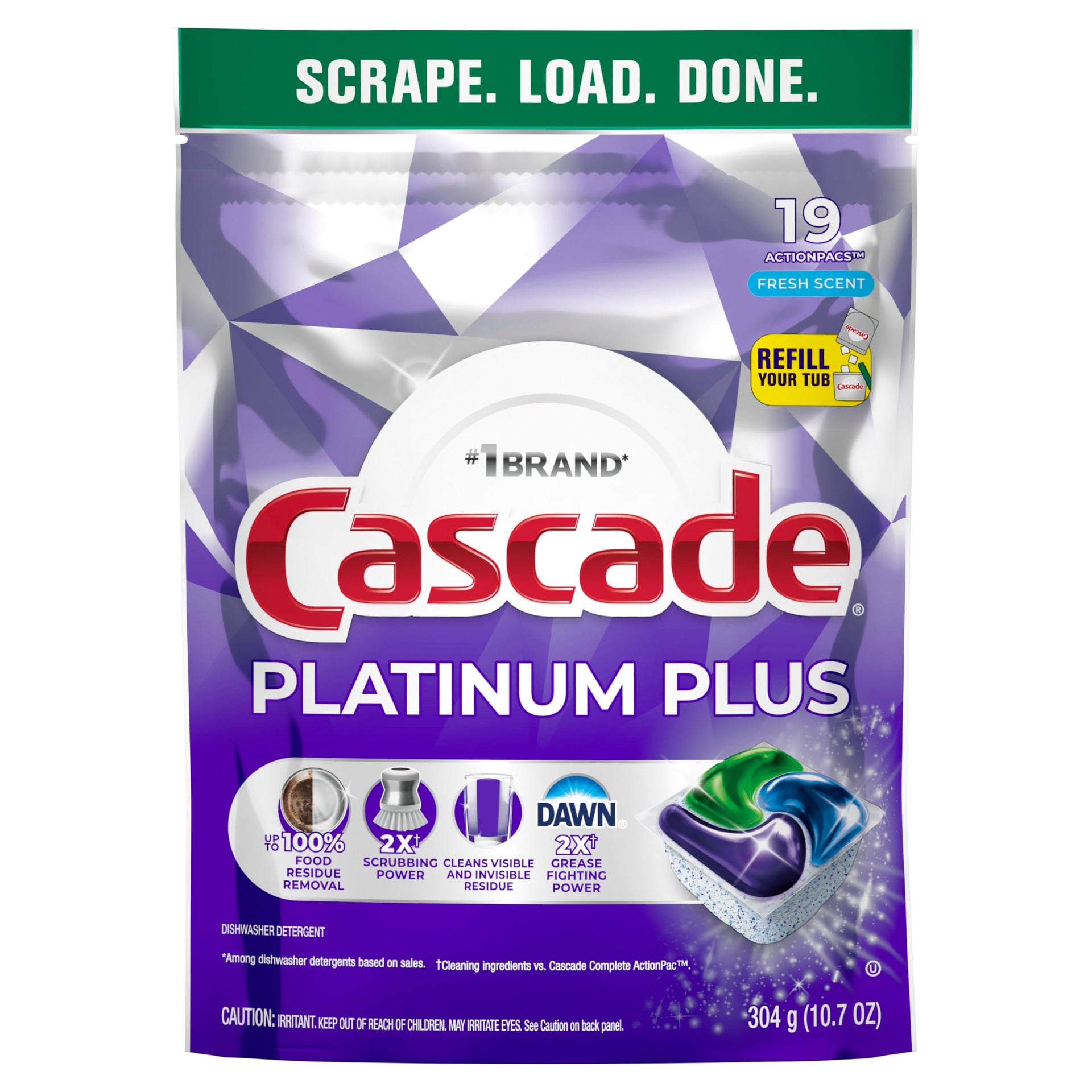 Platinum Plus Dishwasher Pods (19 Count)