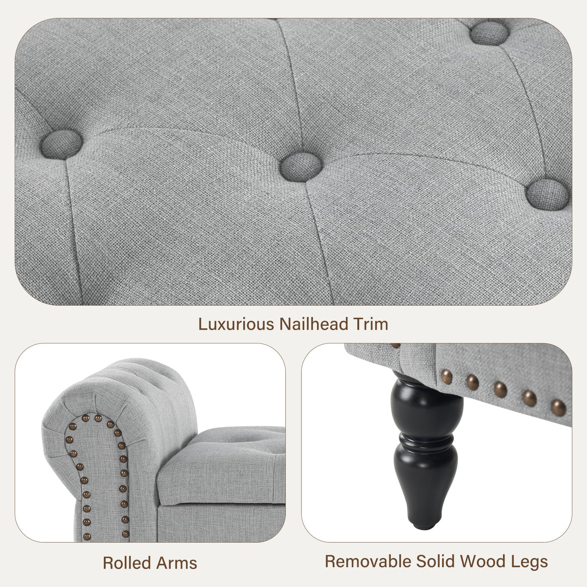 Storage Ottoman Bench for Queen Size Bed