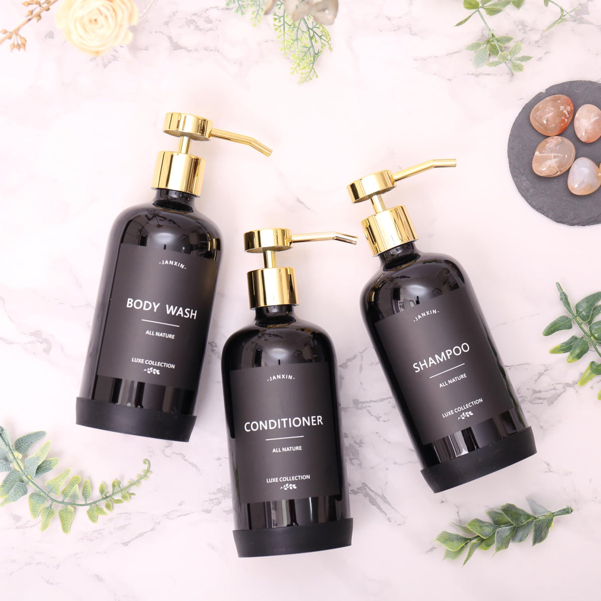 Shampoo and Conditioner Dispenser Set of 3 (3 Count)