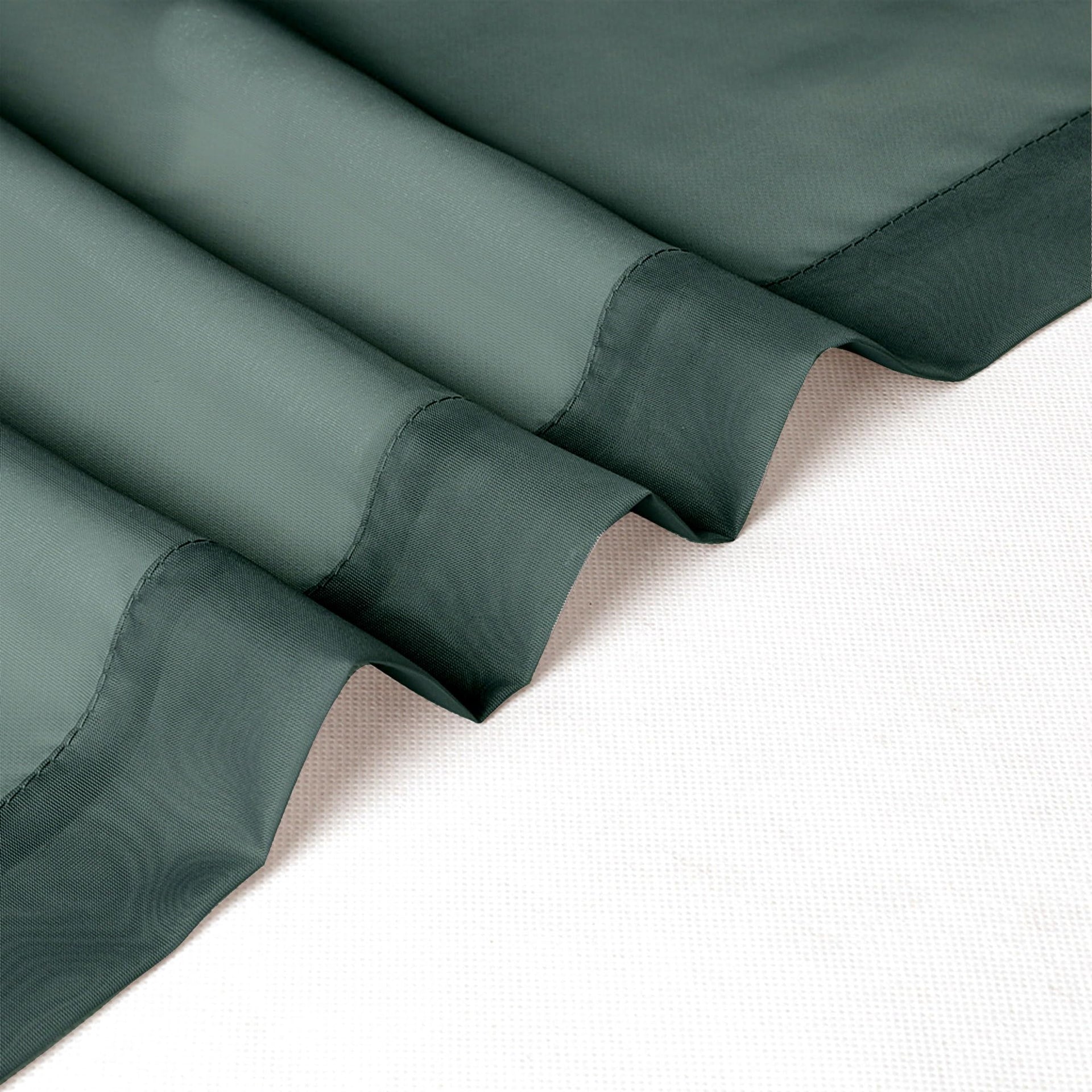 Hunter Green Sheer Curtains 36 inch Length 2 Panels