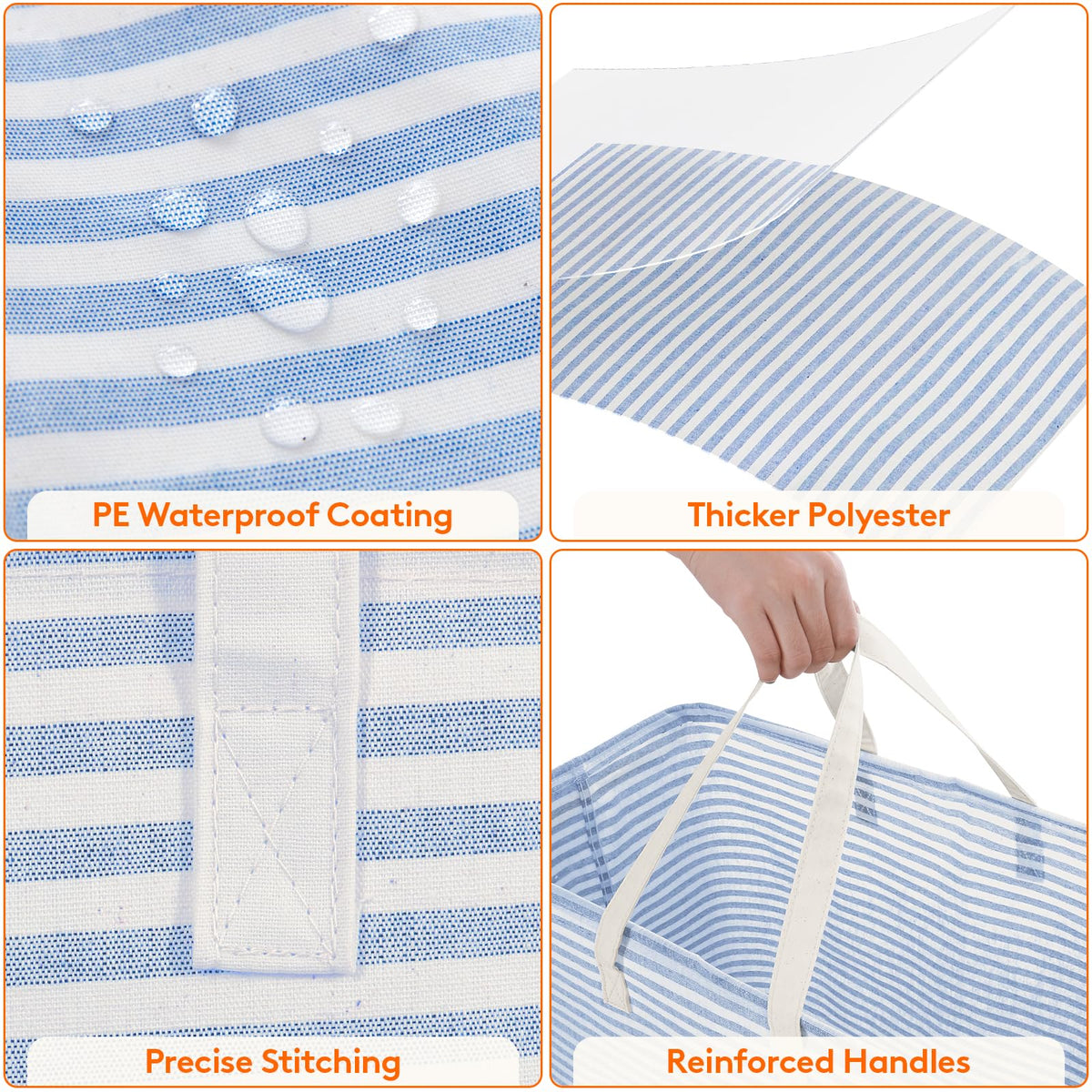 2 Pack Laundry Basket 100L Each (2 Count)