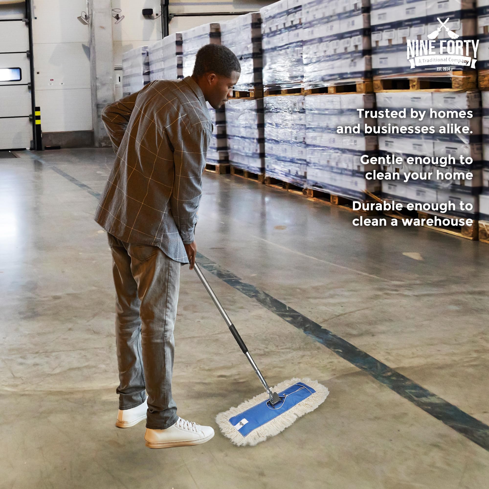 Cotton Dust Mop Refill Ultimate by Nine Forty