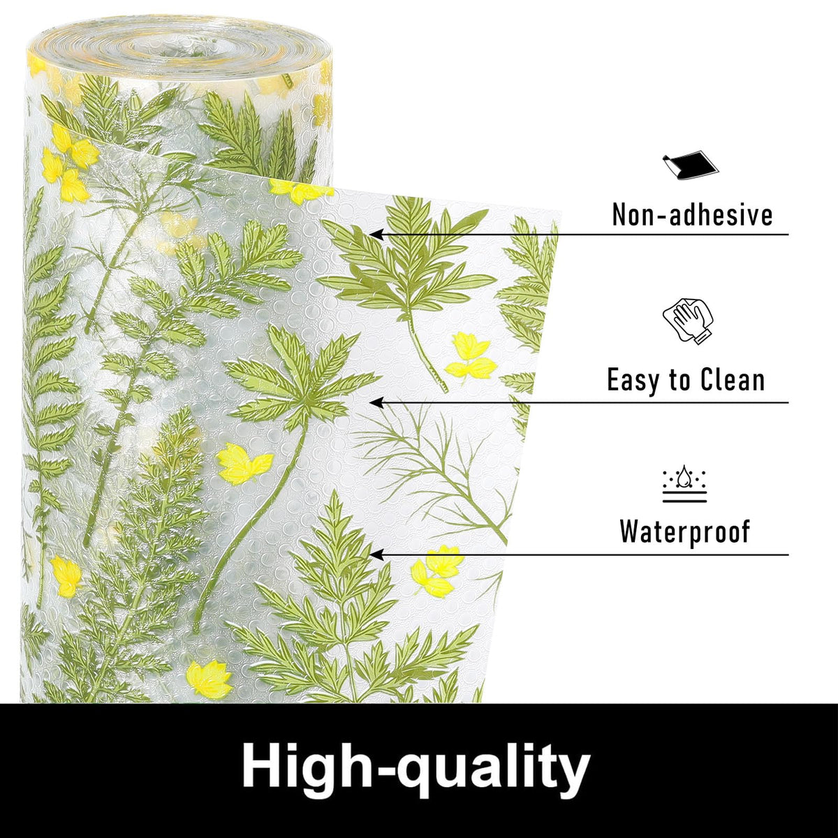 Shelf Liners for Kitchen Cabinets Refrigerator Liners Waterproof & Oil