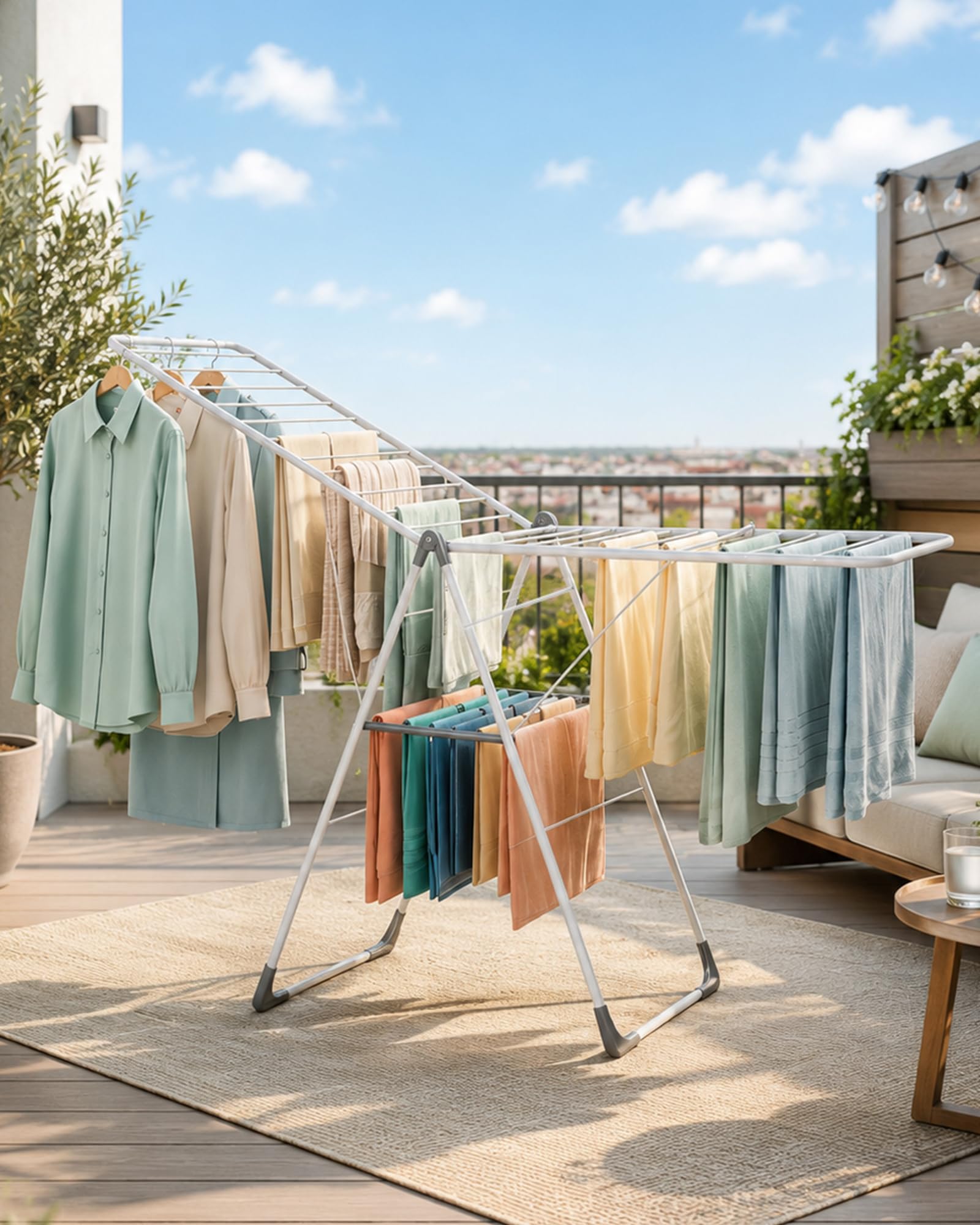 2 Tier Gullwing Clothes Drying Rack