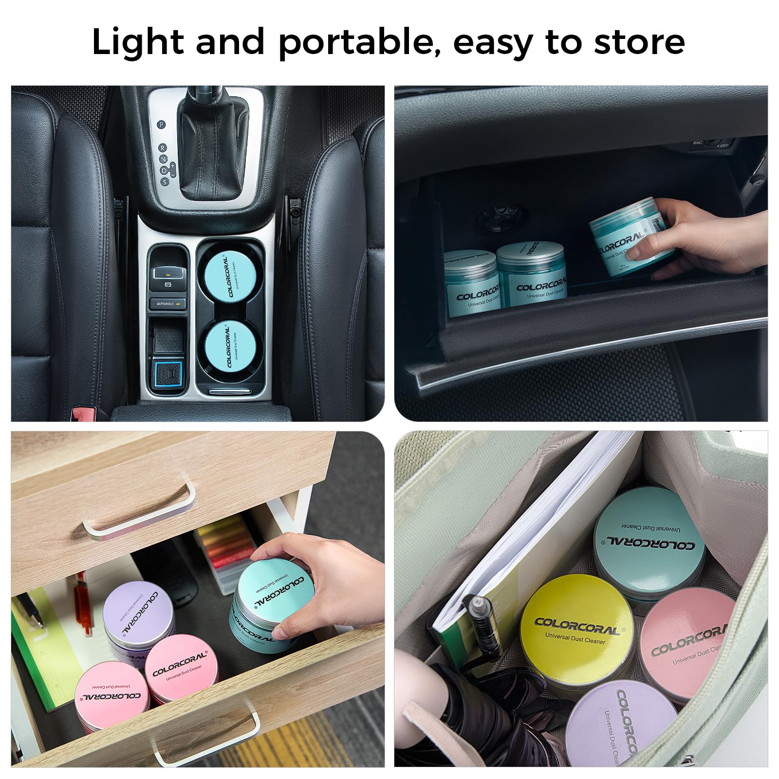 car Cleaning Gel Keyboard Cleaner car Interior Cleaner Kit Blue (2 Count)