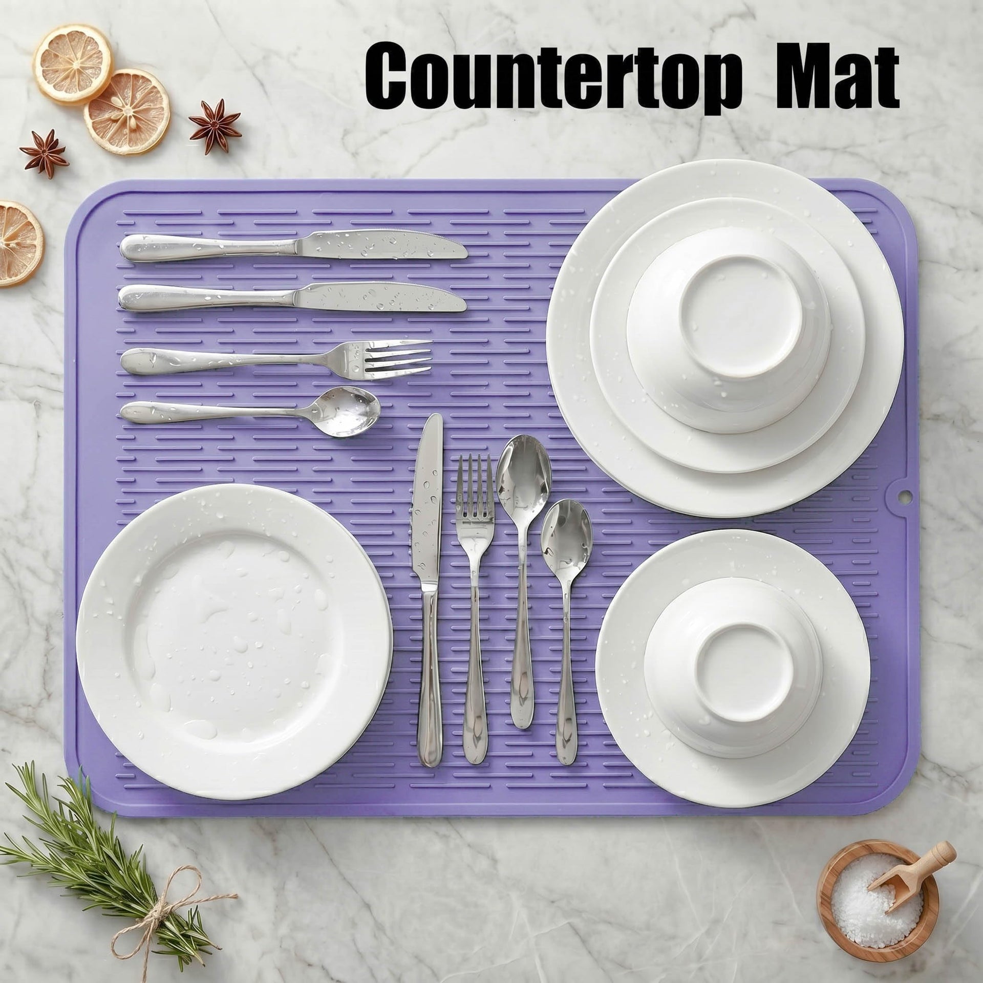 Silicone Dish Drying Mat for Multiple Usage