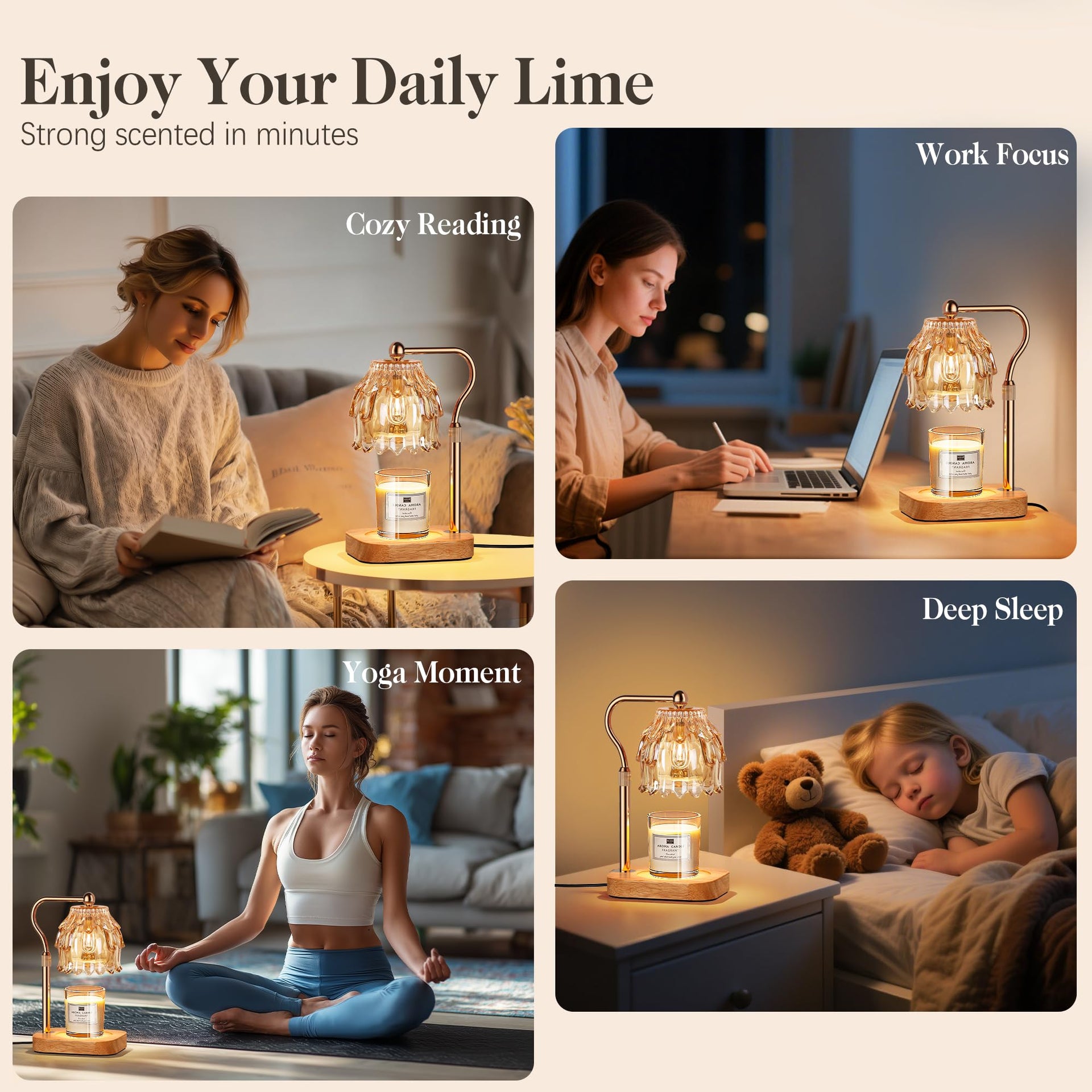 Candle Warmer Lamp with Timer Dimmer
