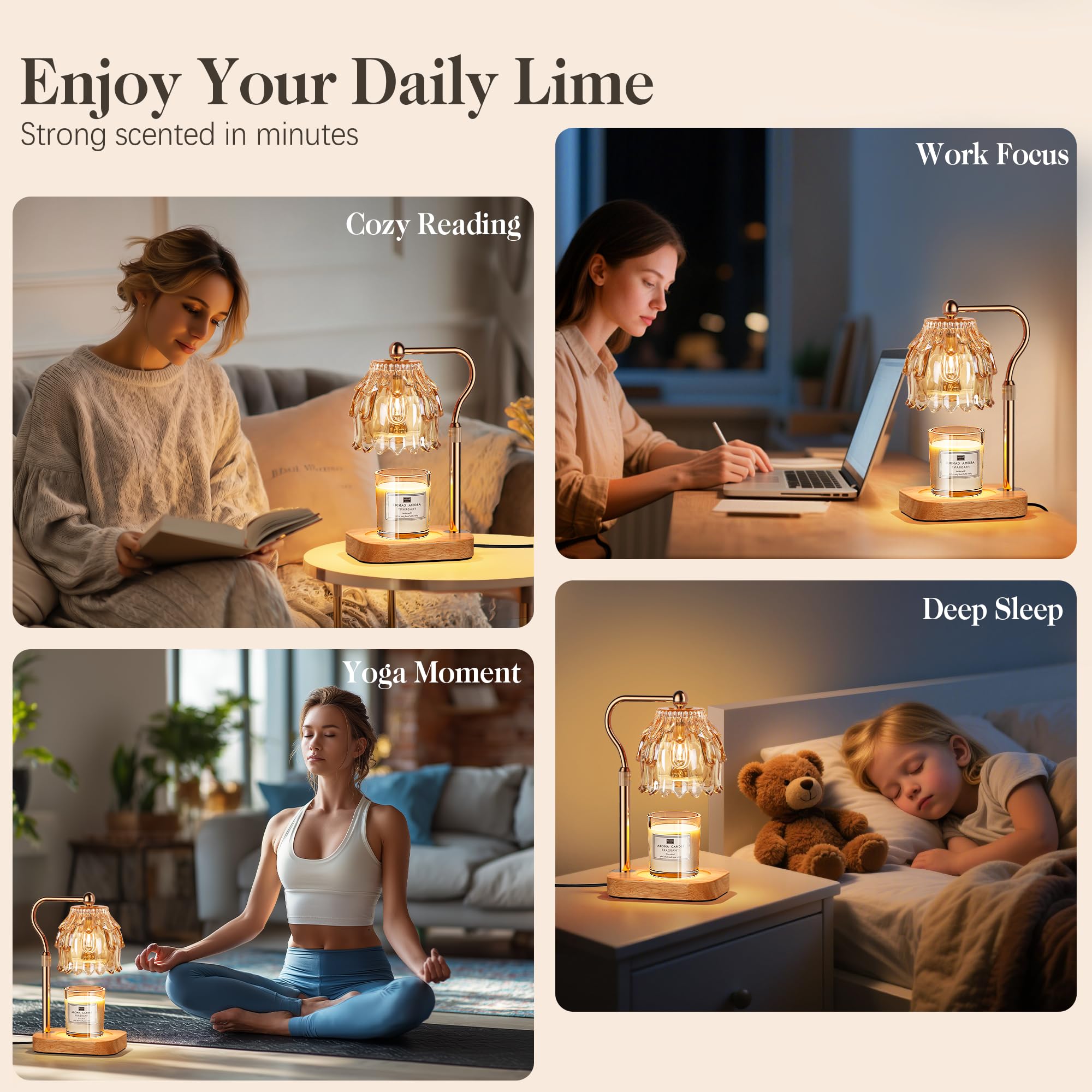 Candle Warmer Lamp with Timer Dimmer