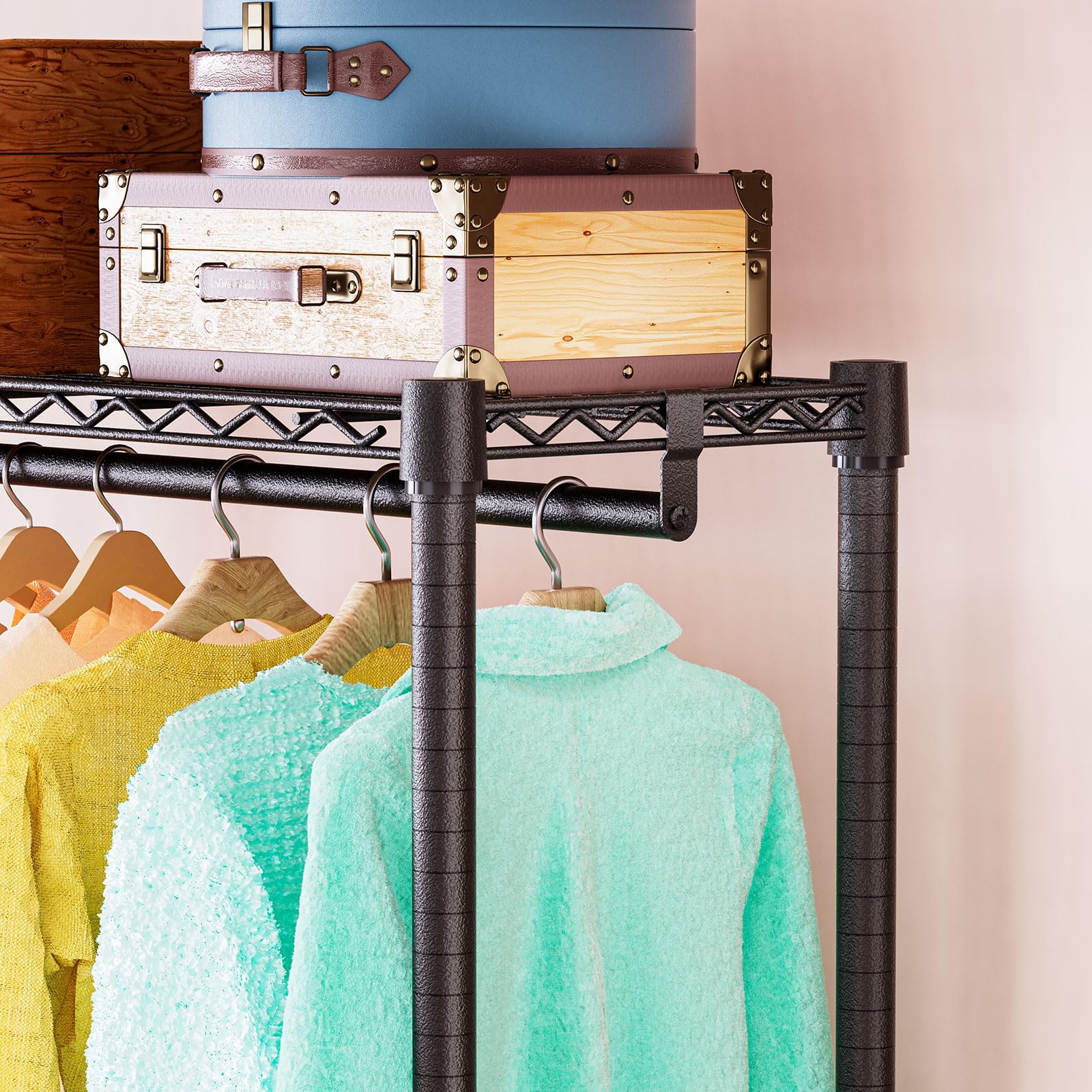 Heavy Duty Garment Rack Wire Clothes Rack for Hanging Clothes