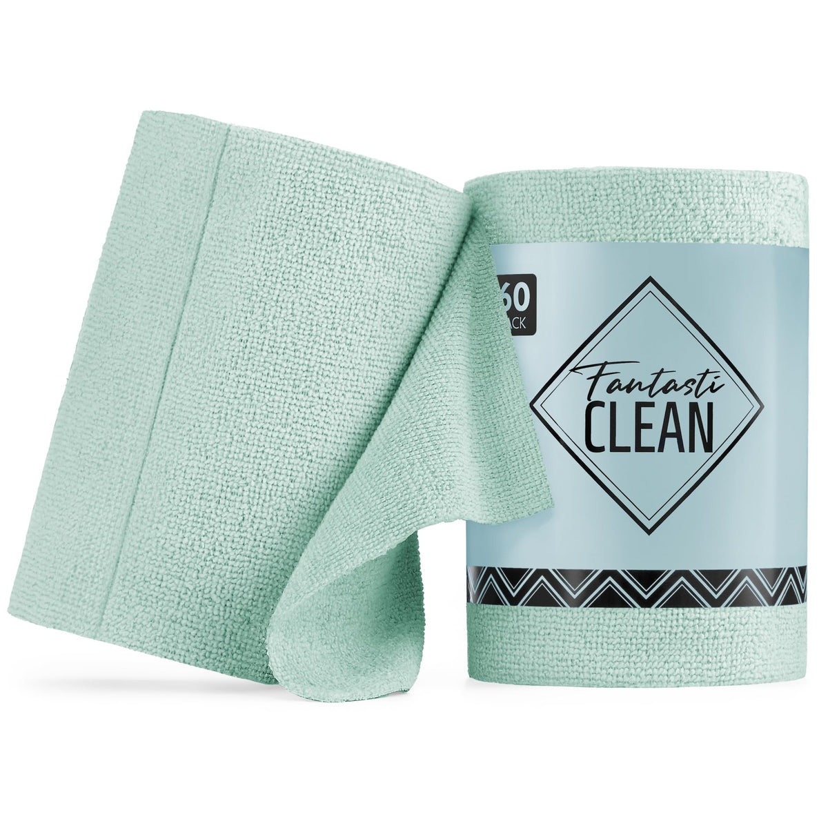 Microfiber Cleaning Cloth Roll (60 Count)