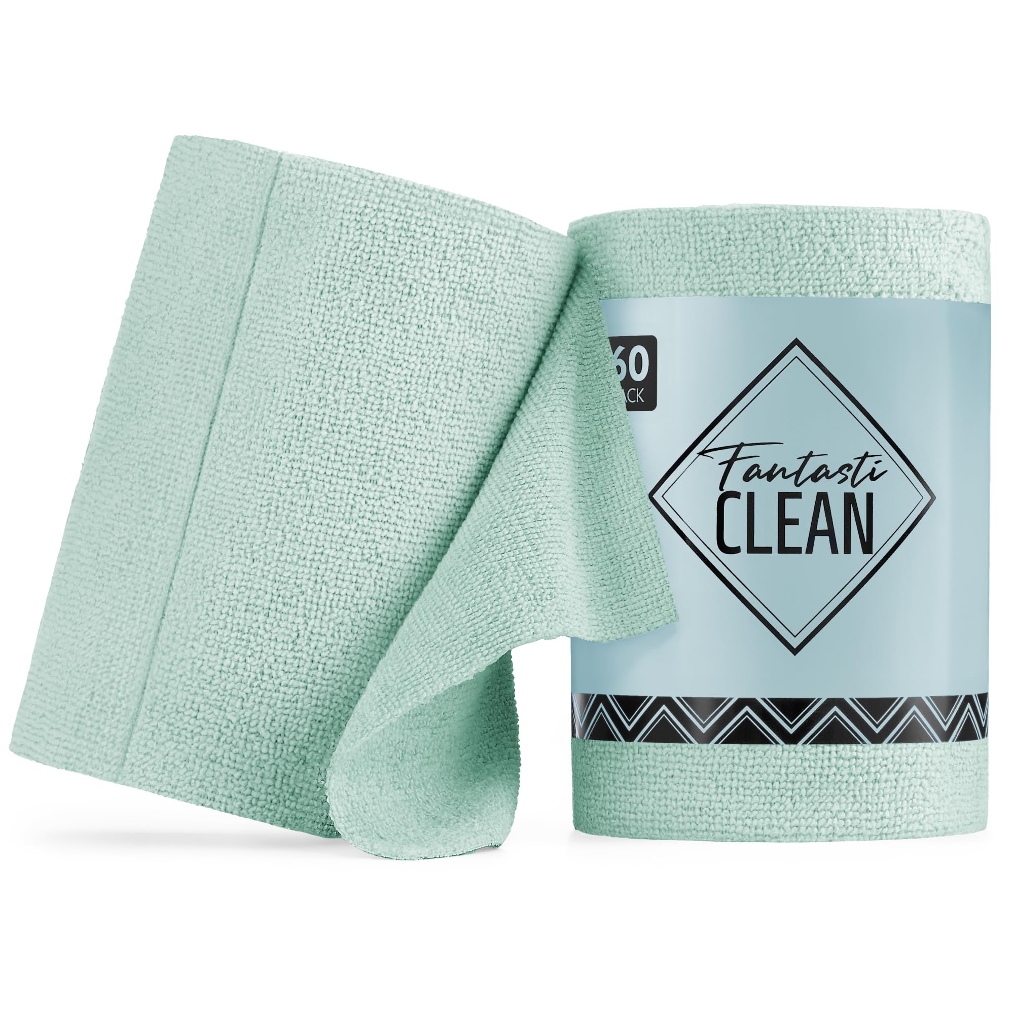 Microfiber Cleaning Cloth Roll (60 Count)