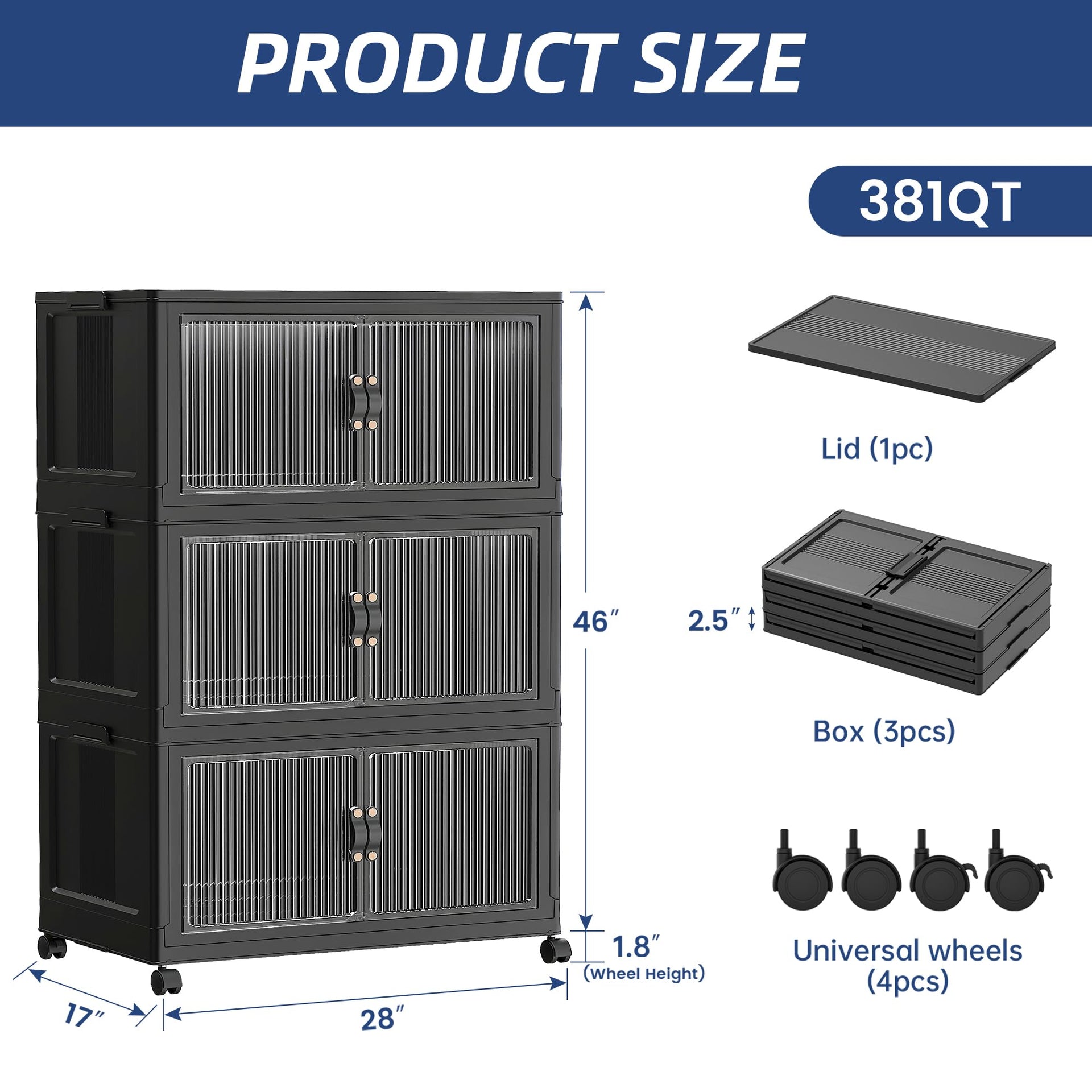 381Qt Stackable Storage Bins
