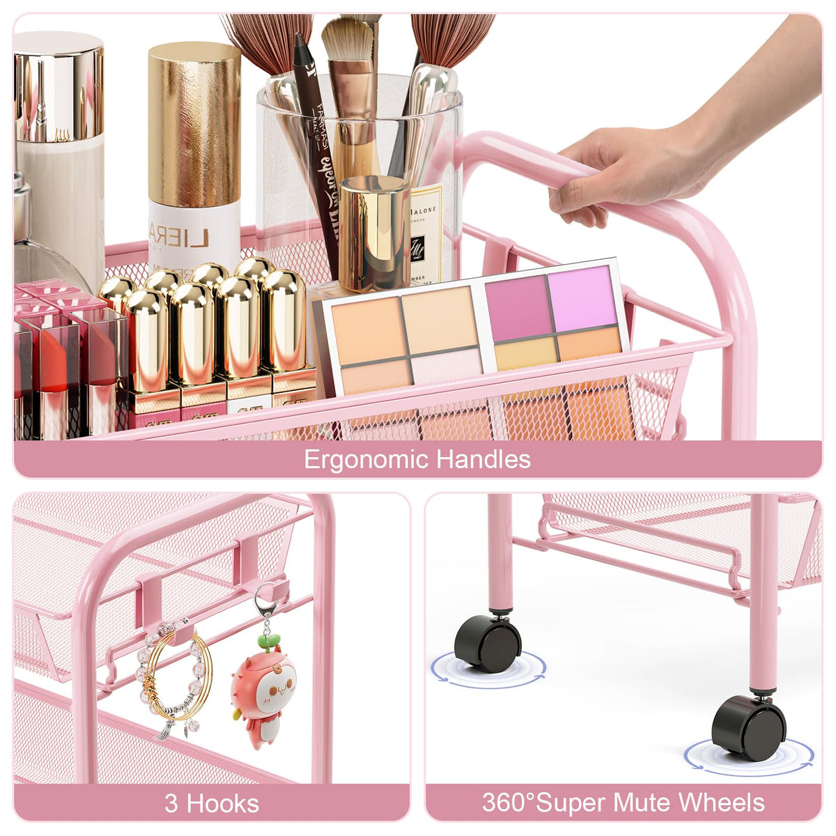 4 Tier Rolling Cart