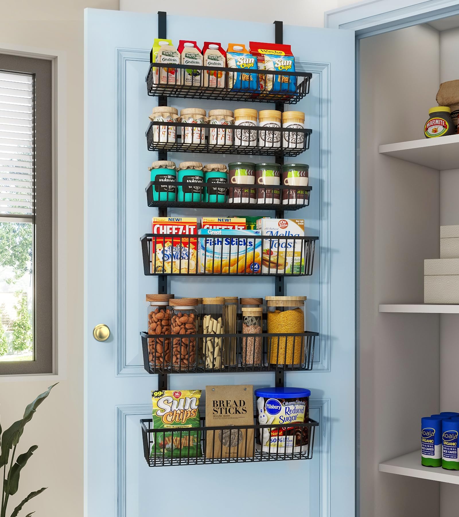 Over The Door Pantry Organizer (6 Count)