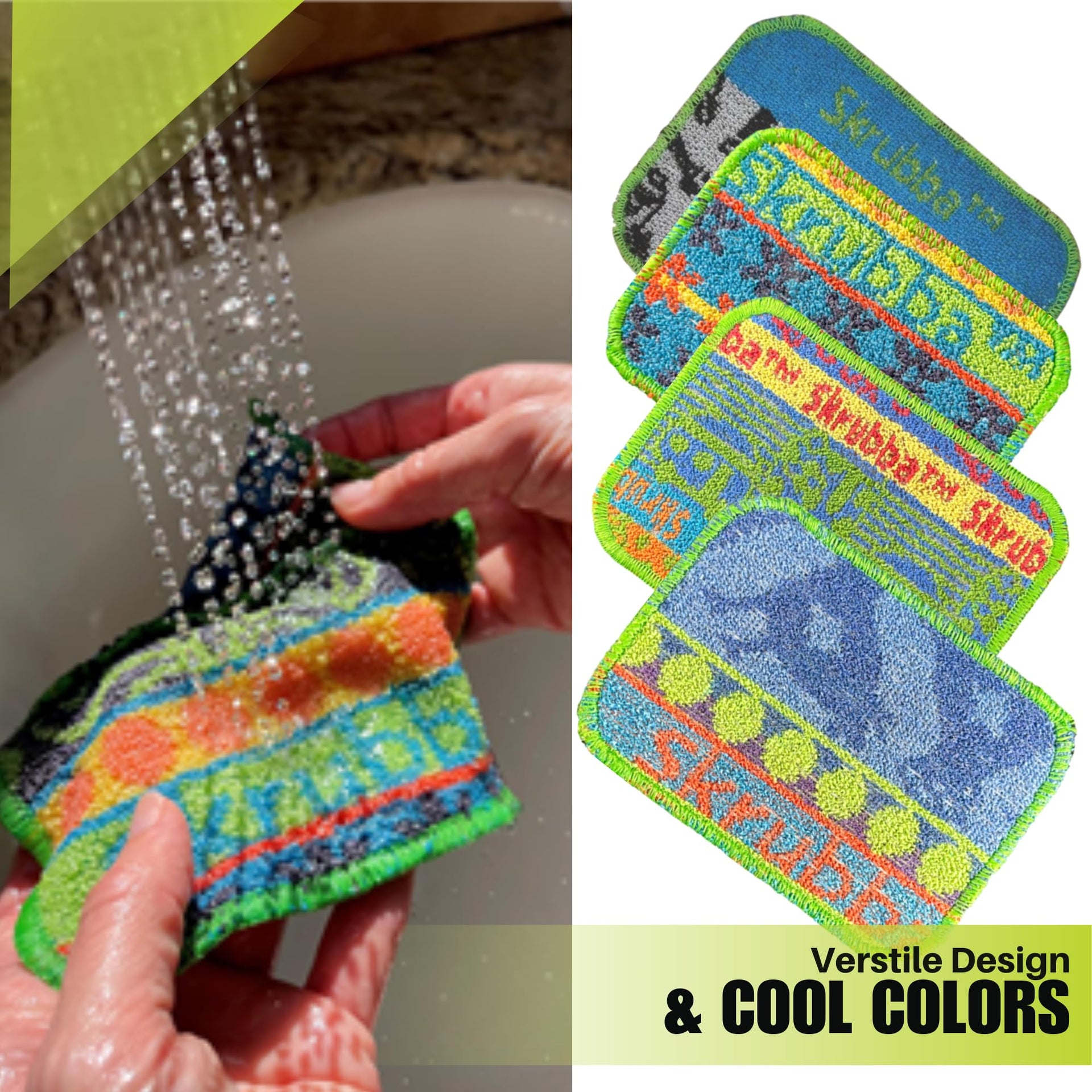 Skrubba 3 Pack Reusable Dish Scrubbers