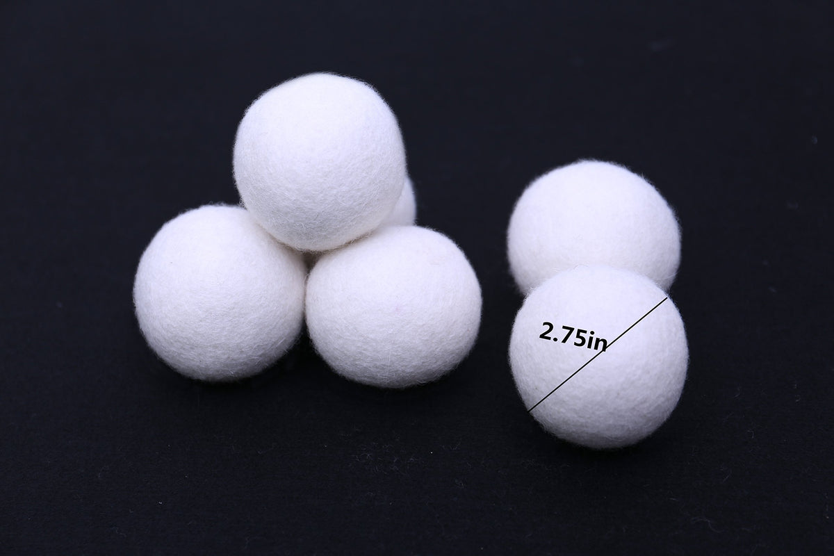 Wool Dryer Balls Organic XL 6 (6 Count)