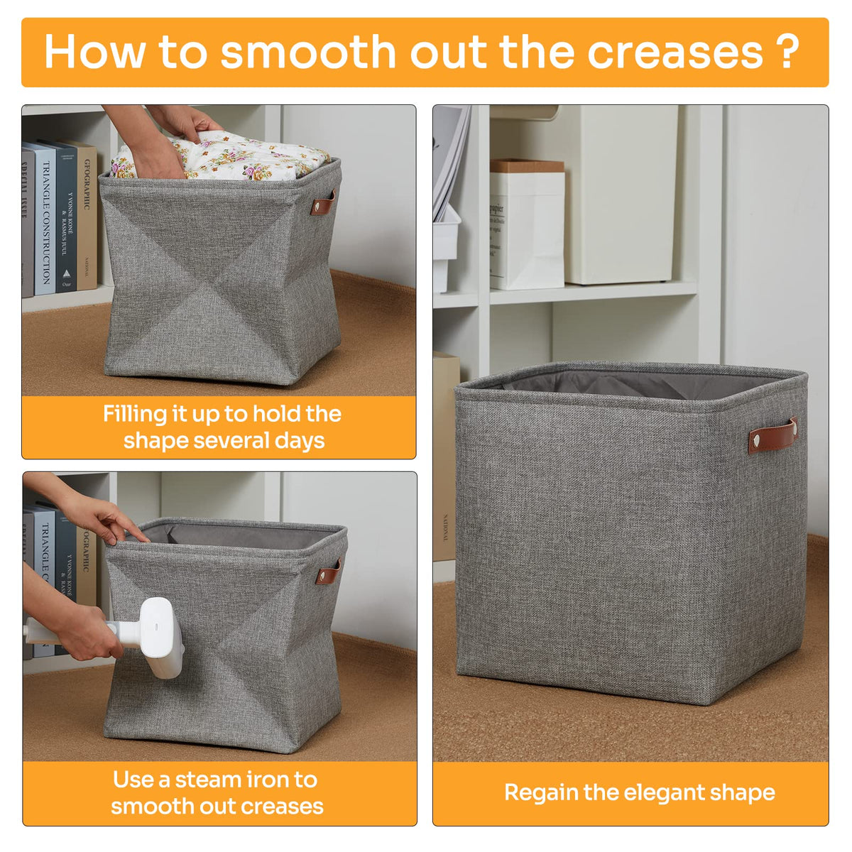 Cube Storage Boxes (4 Count)