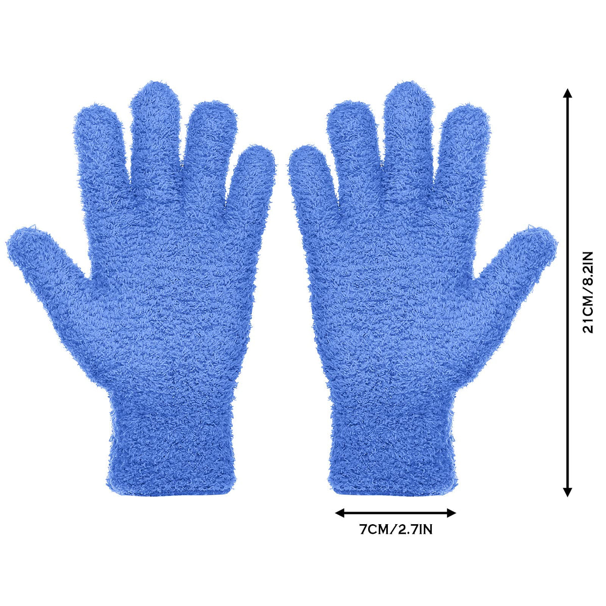 Microfiber Gloves for Plants Dusting Cleaning Glove Mittens (2 Count)