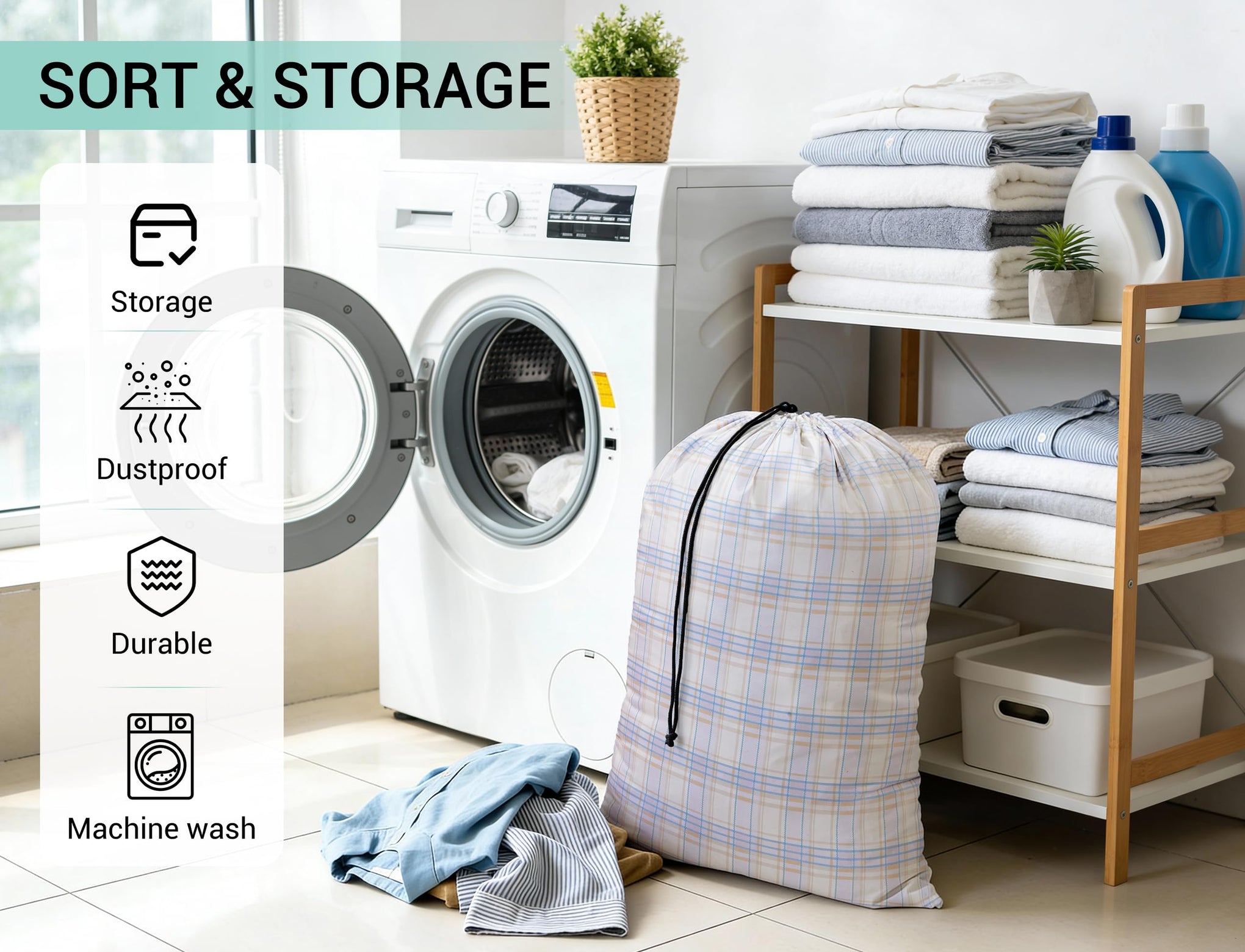 Bulk Travel Laundry Bag (24 Count)
