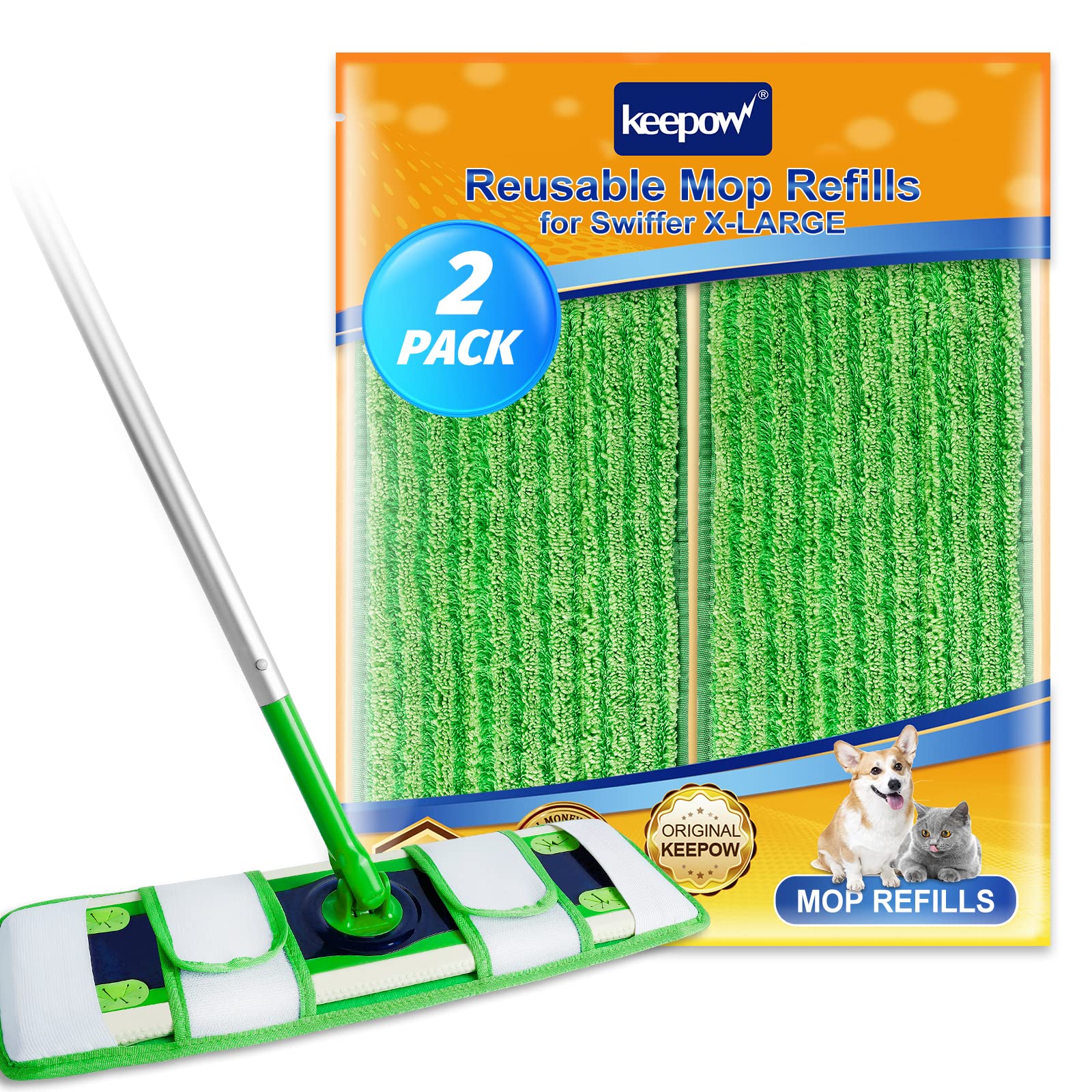 XL Mop Pads Dry Sweeping Cloths Compatible with Swiffer XL Mops
