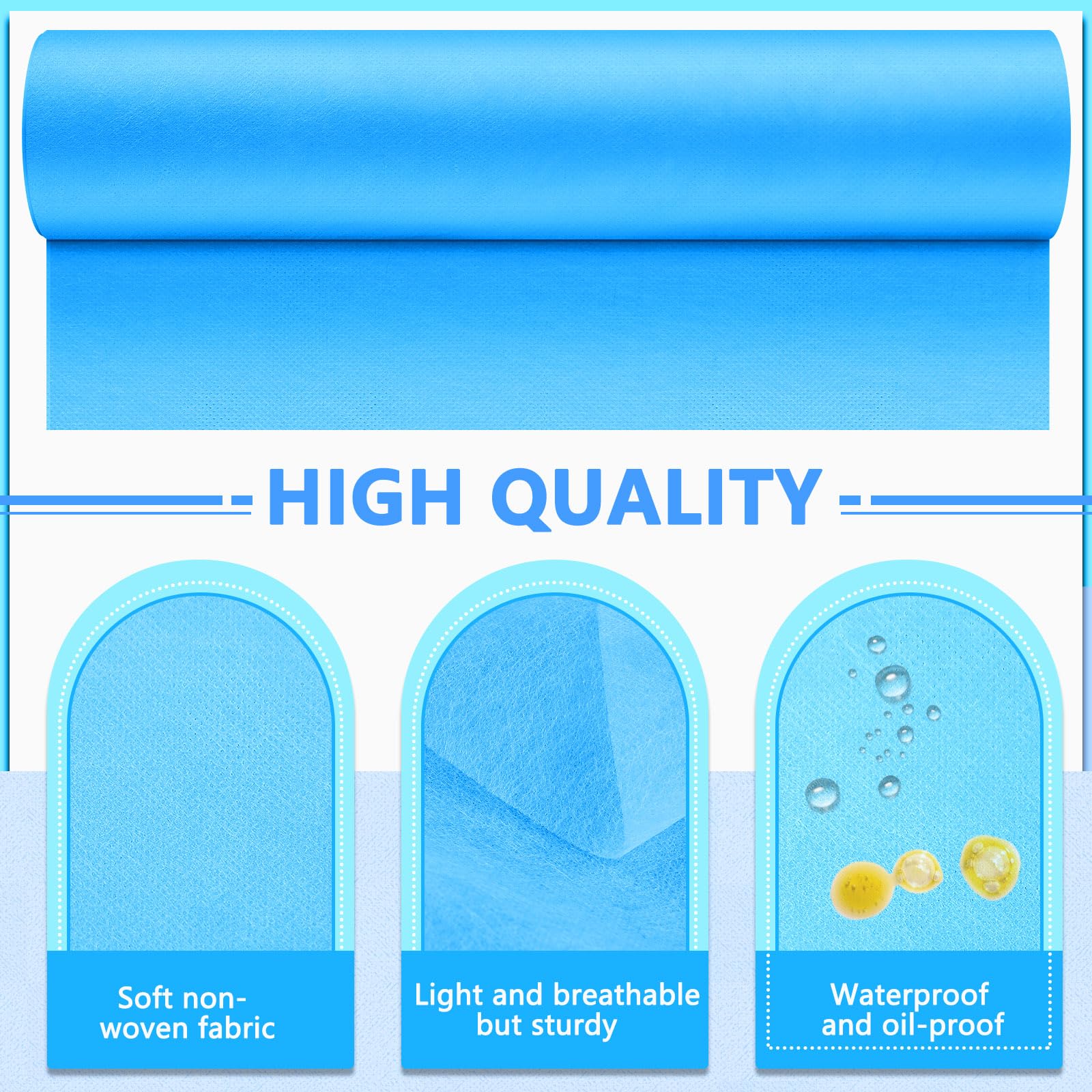 6 Rolls Disposable Non Woven Massage Table Sheets Roll (6 Count)