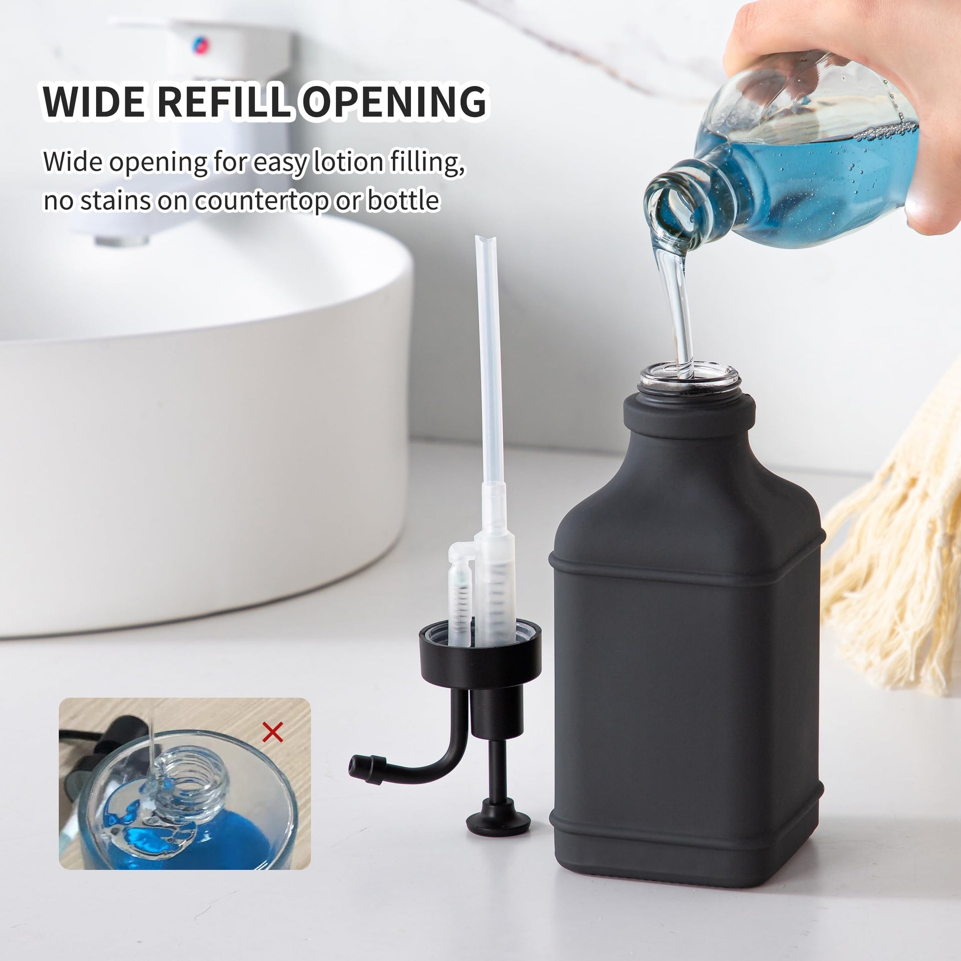 Dark Gray Soap Dispenser