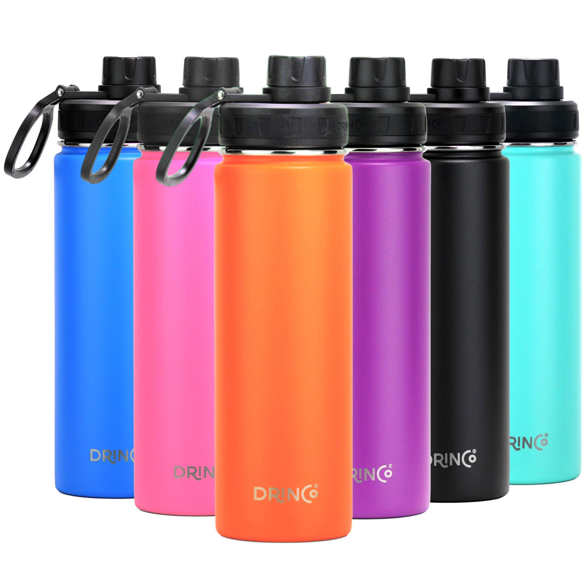 Stainless Steel Water Bottle Spout Lid Vacuum Insulated Double Wall Water Bottle Wide Mouth