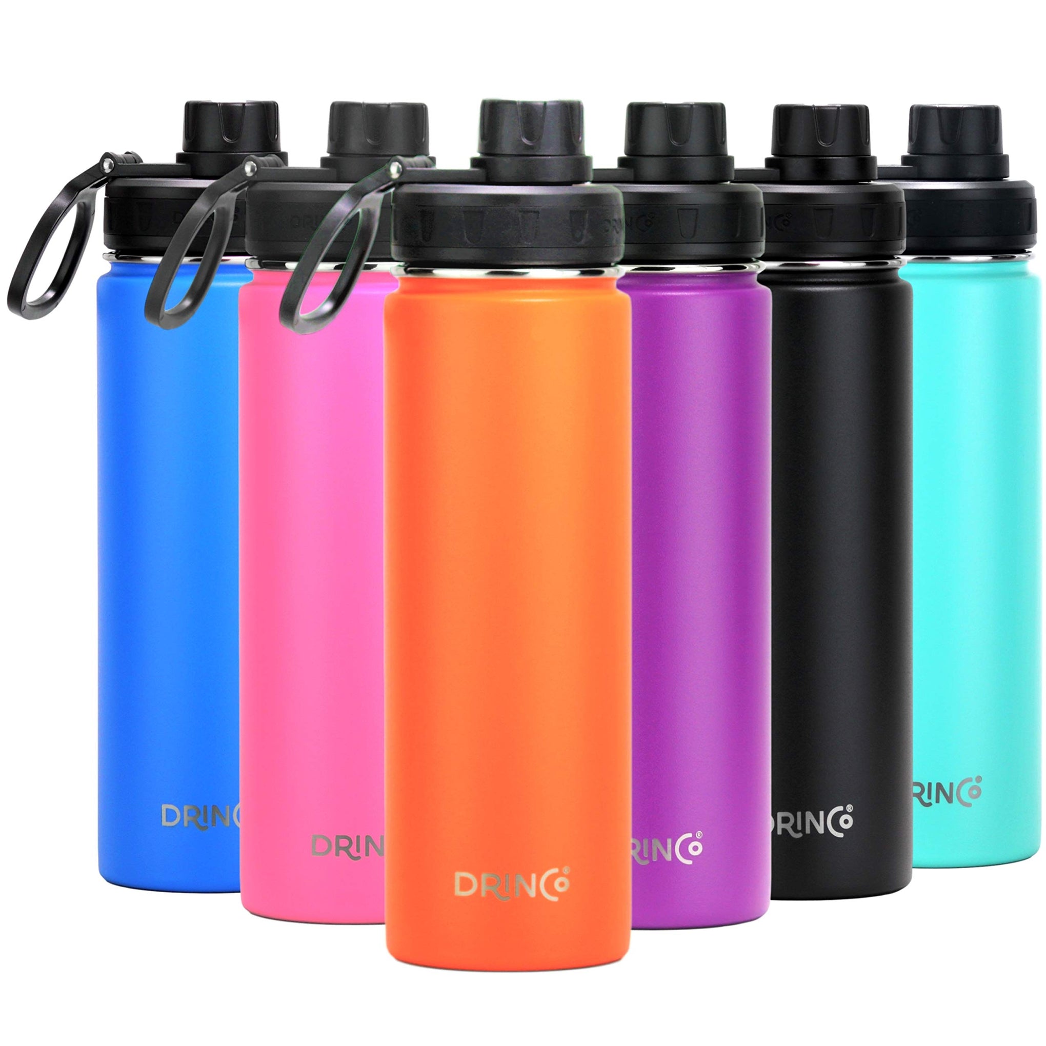 Stainless Steel Water Bottle Spout Lid Vacuum Insulated Double Wall Water Bottle Wide Mouth