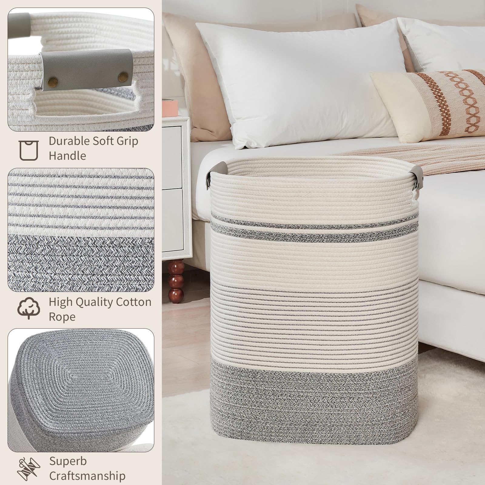Laundry Basket with Handles