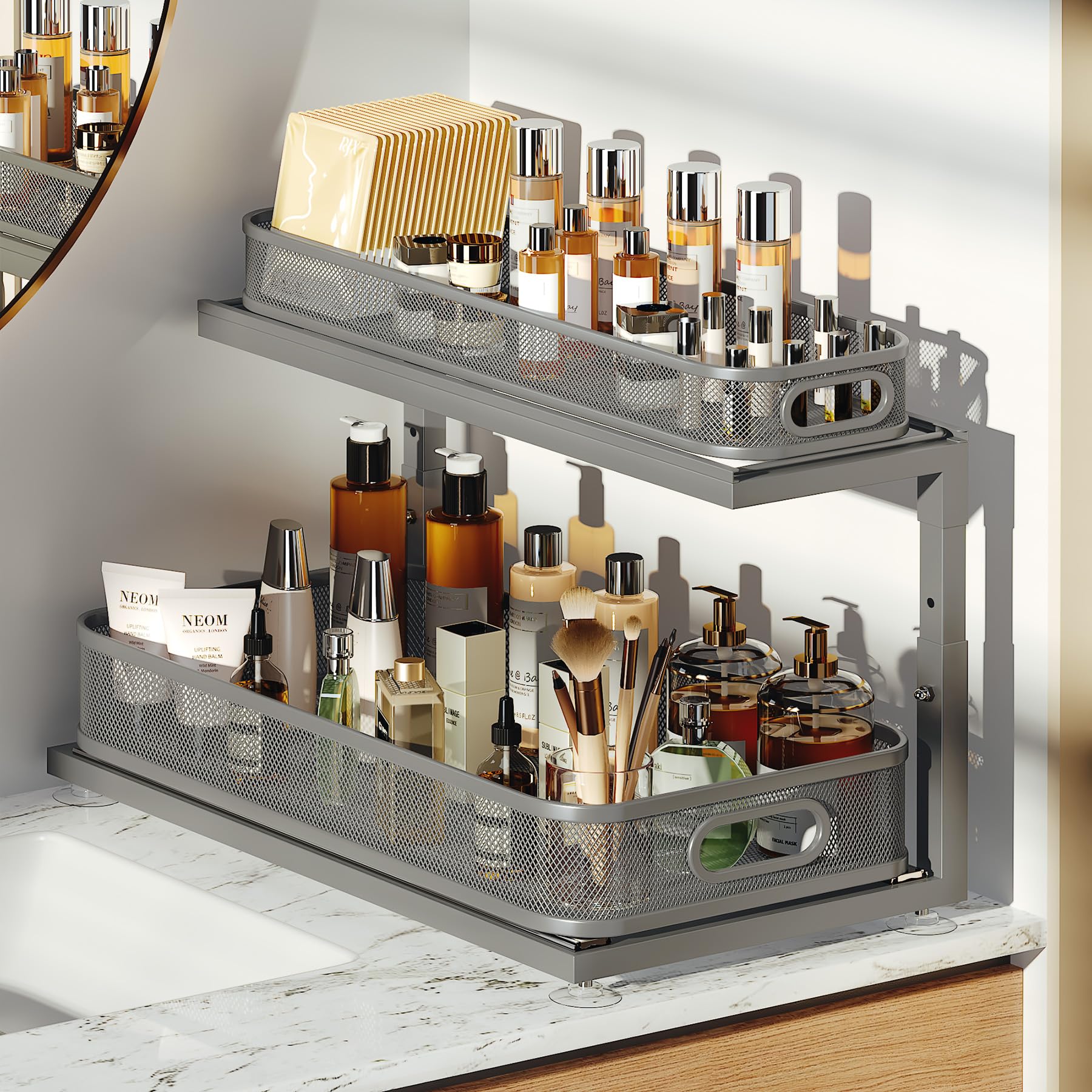 2 Pack 21.3 IN Depth Under Sink Organizer With Next (2 Count)
