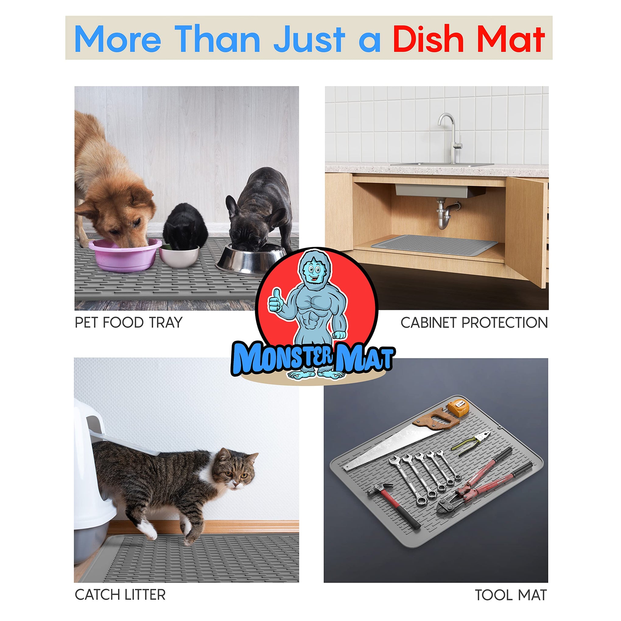 Monster Mat Extra Large Silicone Dish Drying Mat