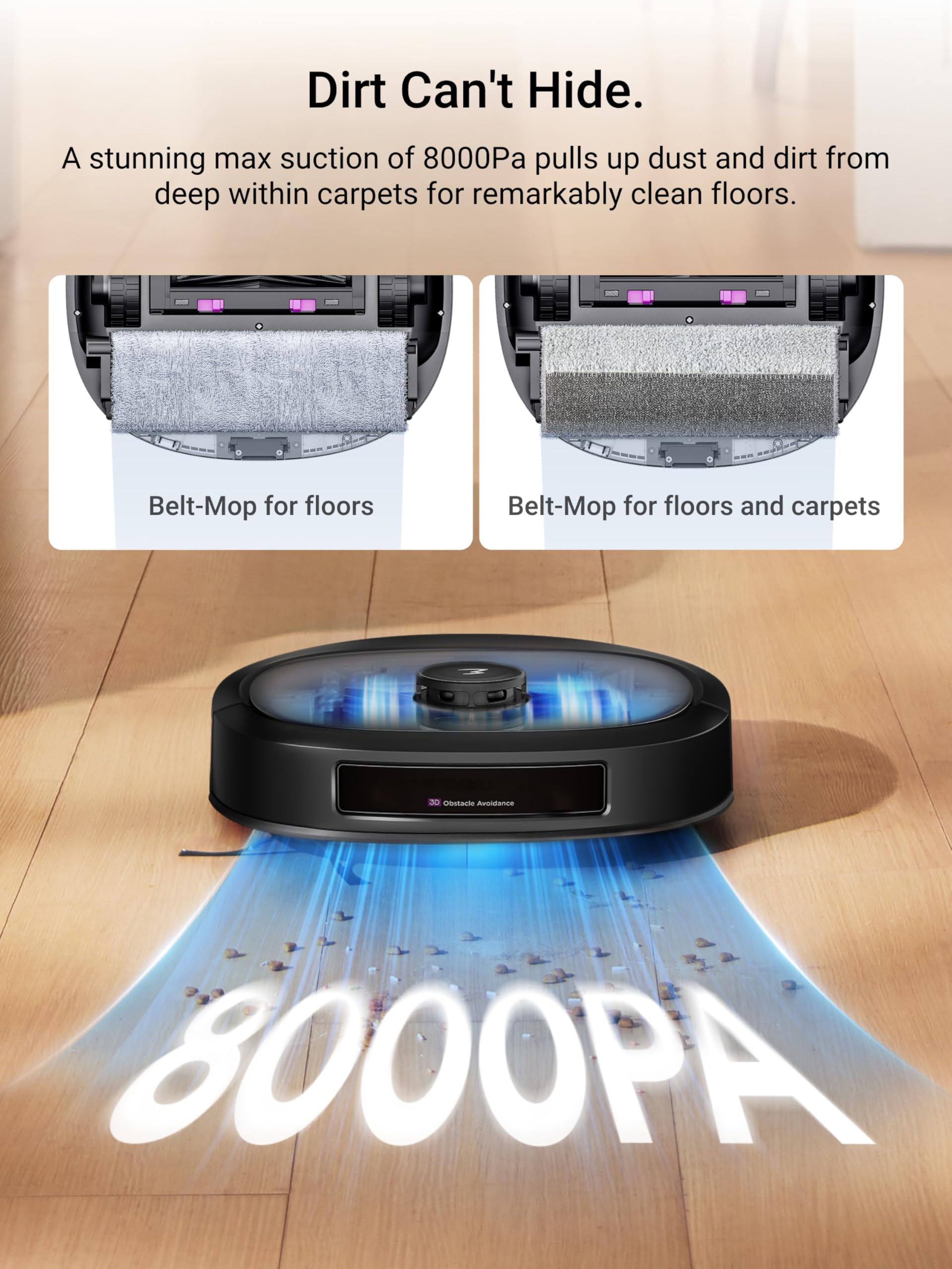 J20 Robot Vacuum Self Emptying