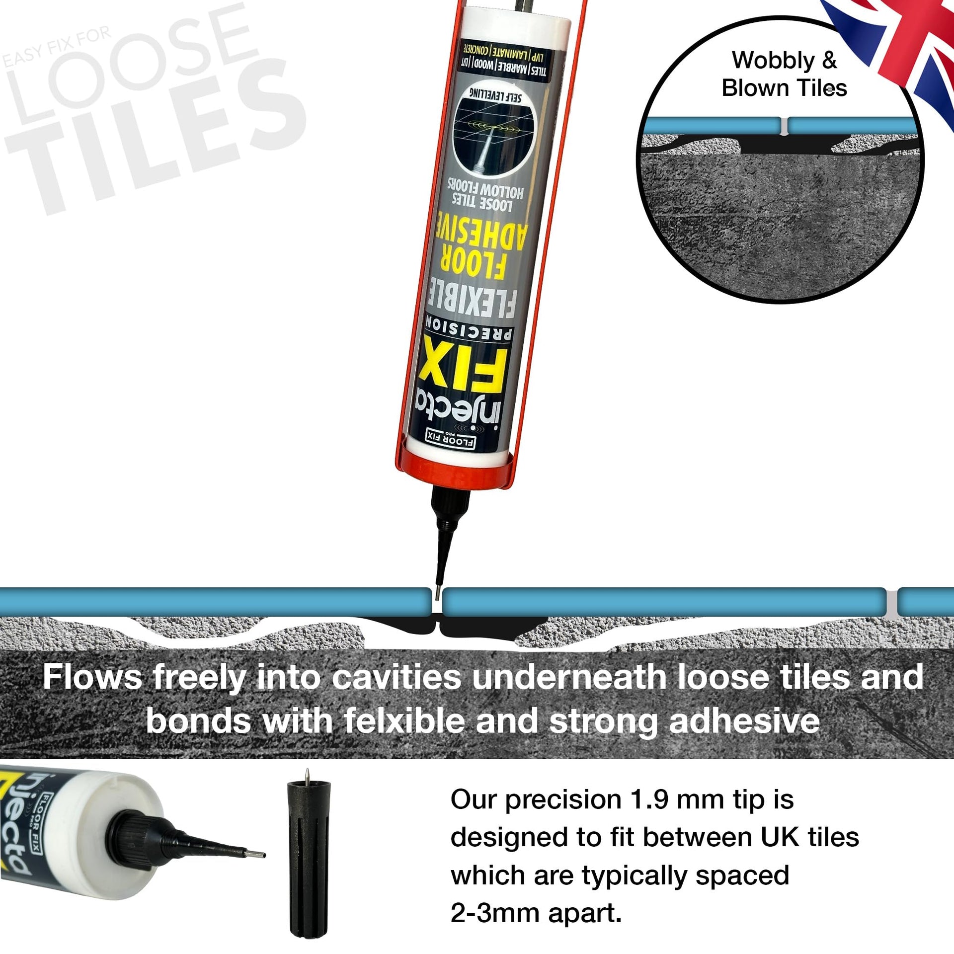 Floor Fix Pro Injectafix Tile Repair Kit (30.3 Fl Oz)