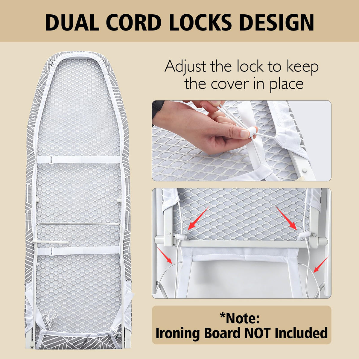 Over the Door Ironing Board Cover 13 x 37 inch