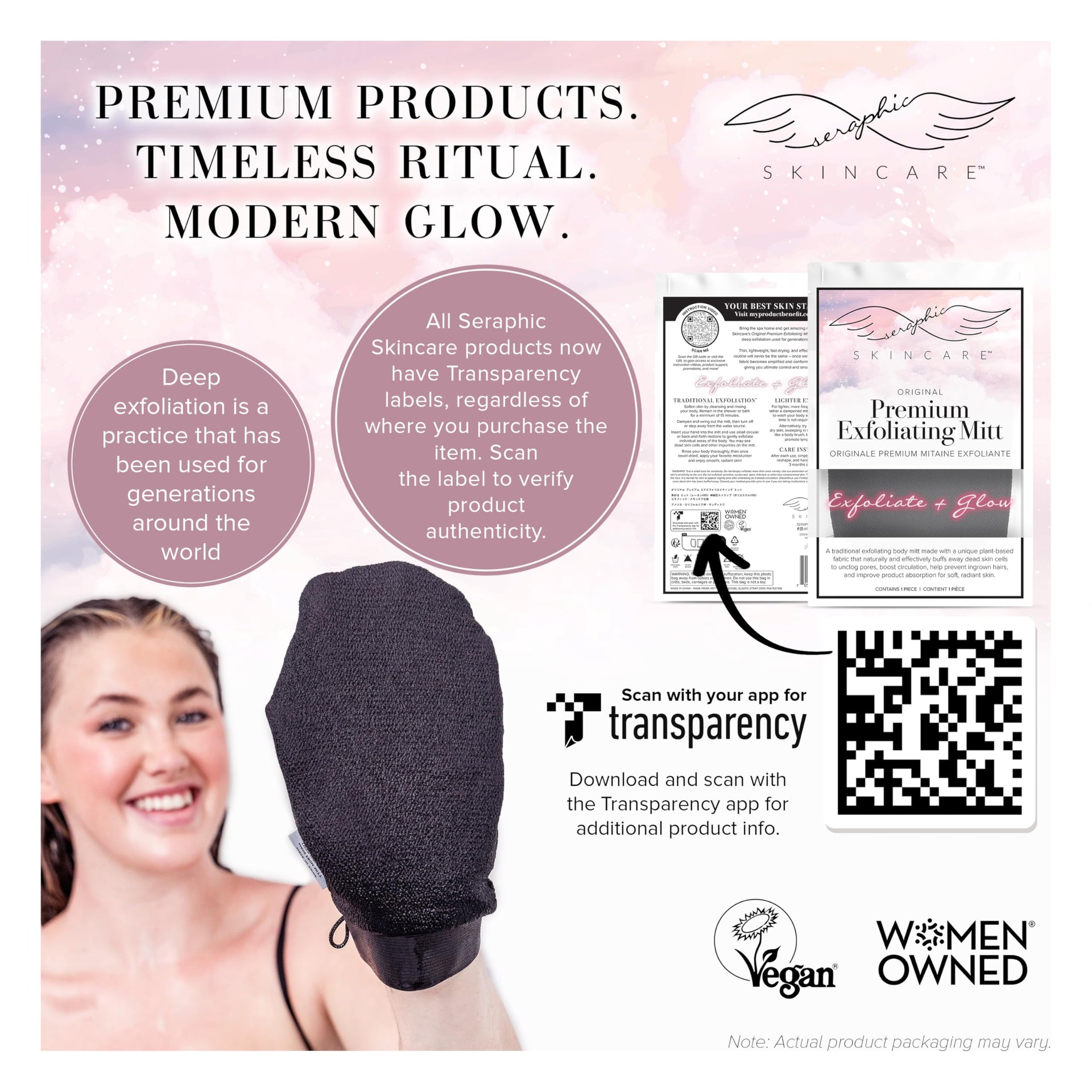 Original Premium Exfoliating Mitt for Body 2pc (2 Count)