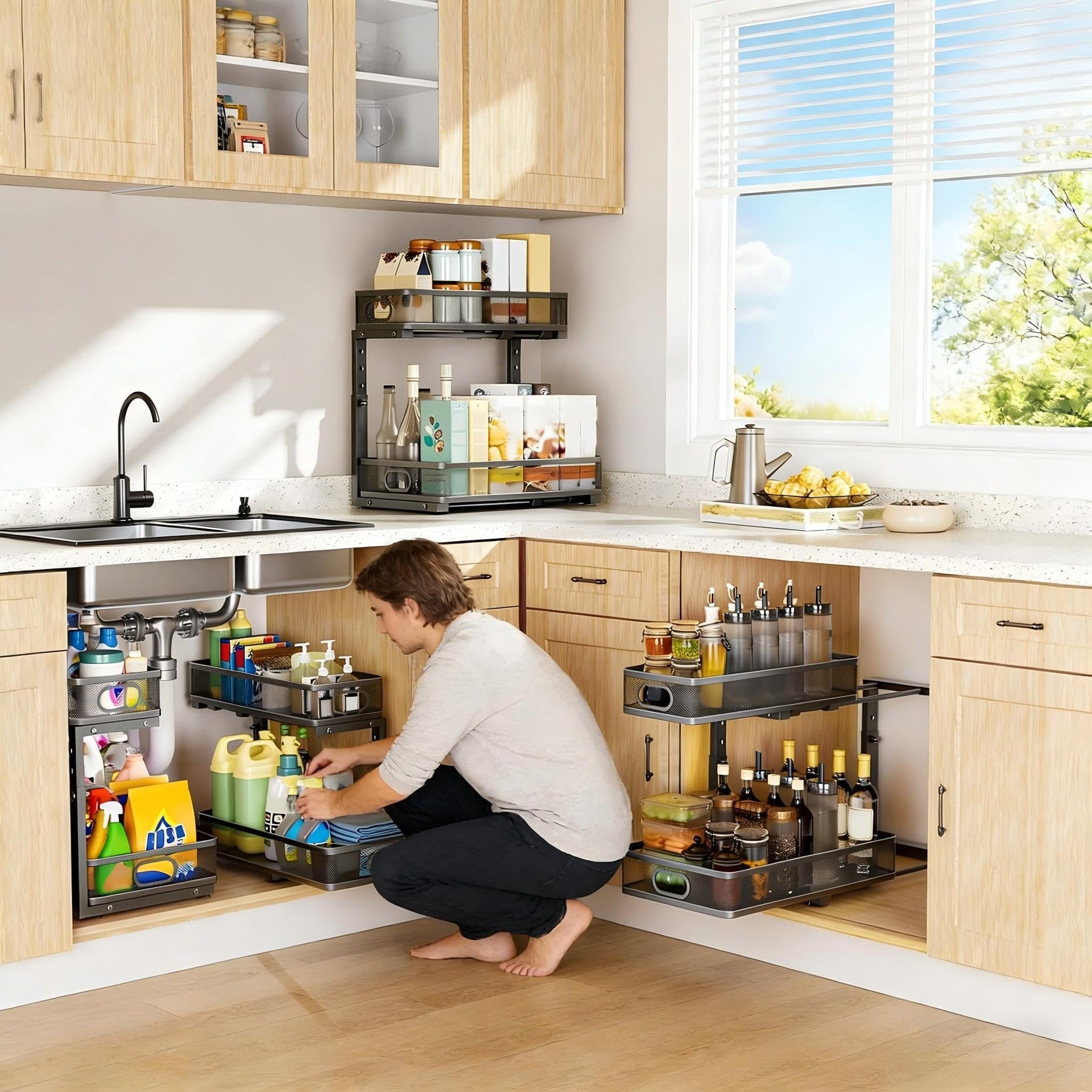 Under Sink Organizer 2 Pack