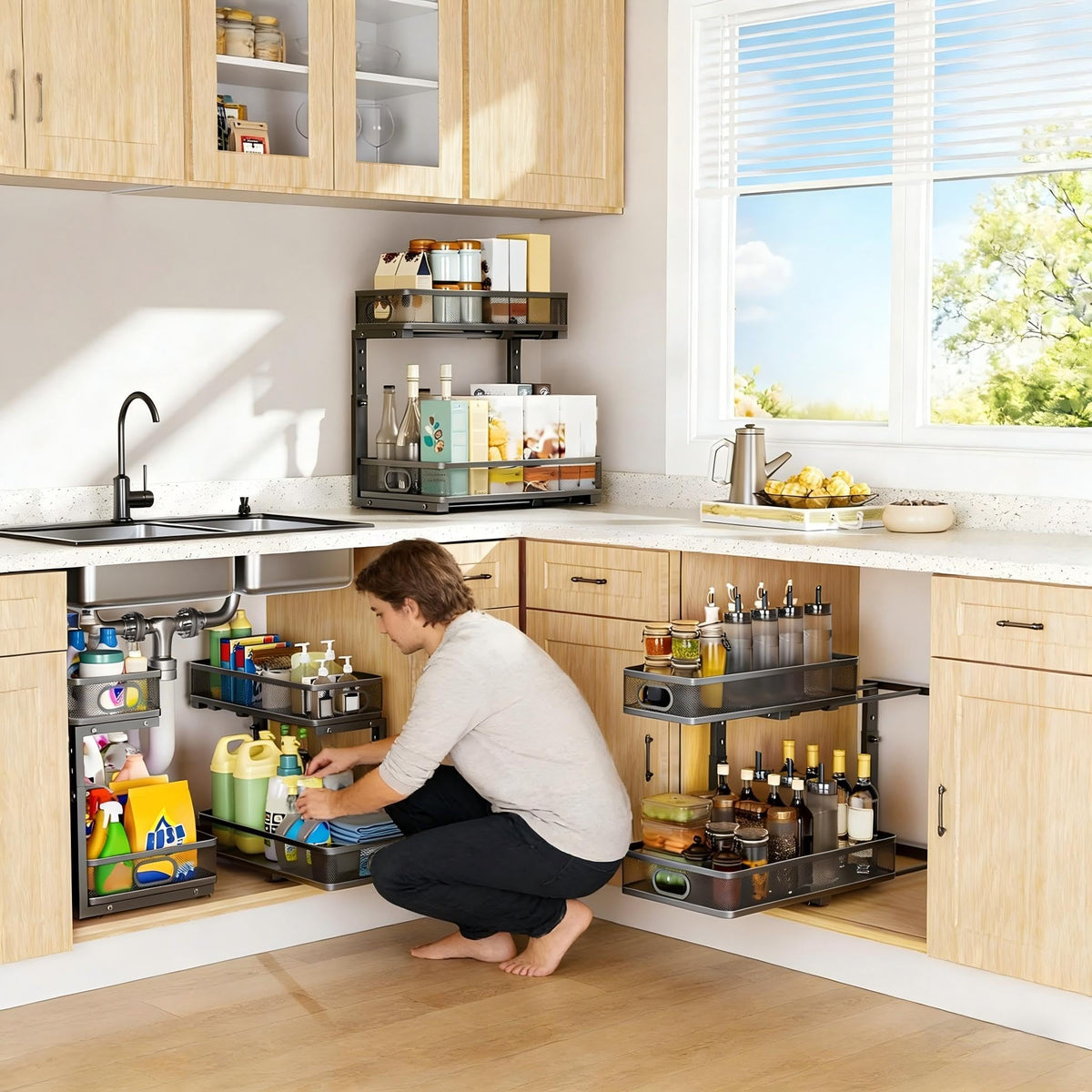 Under Sink Organizer 2 Pack
