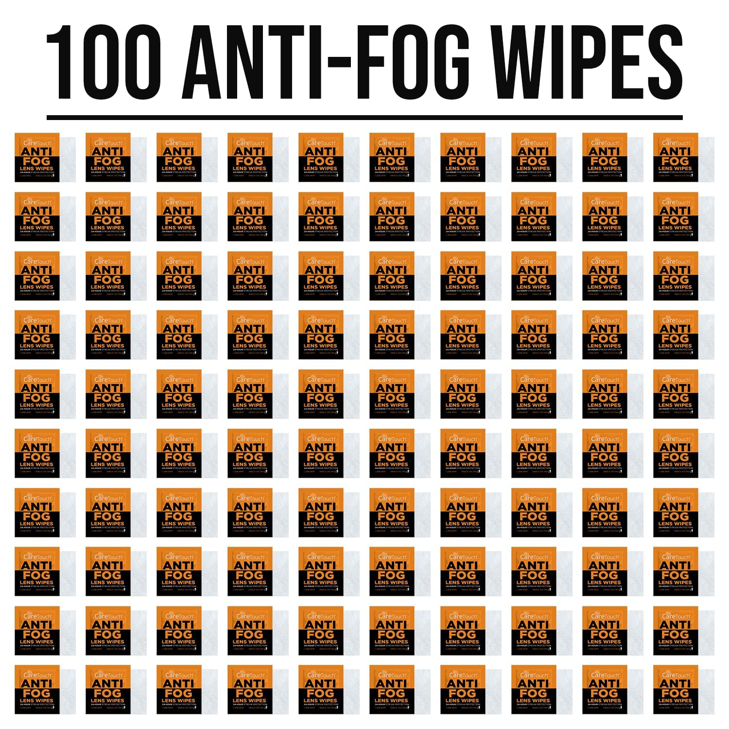 Anti Fog Wipes for Glasses (100 Count)