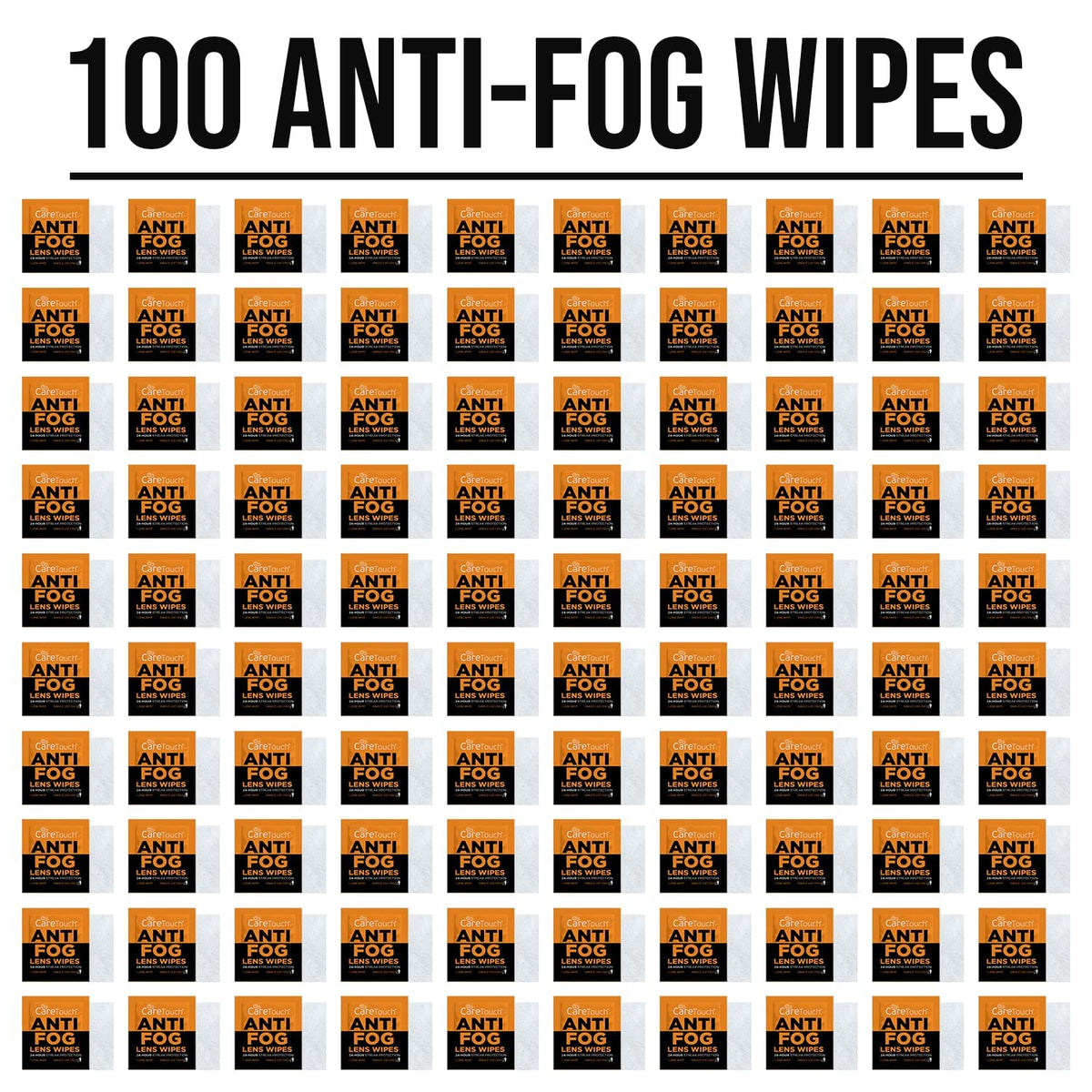 Anti Fog Wipes for Glasses (100 Count)