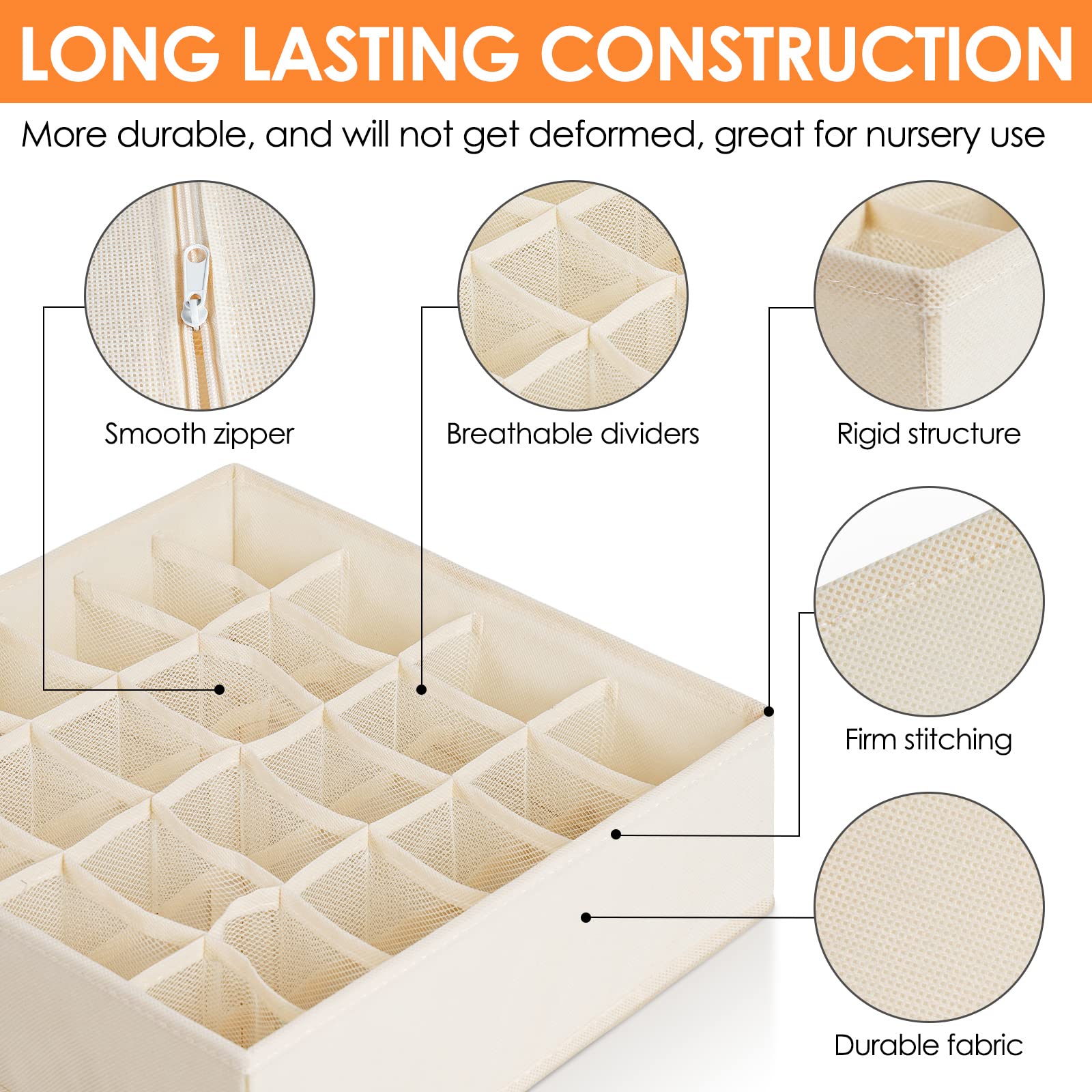 12 Pack Baby Clothes Organizer for Nursery (12 Count)