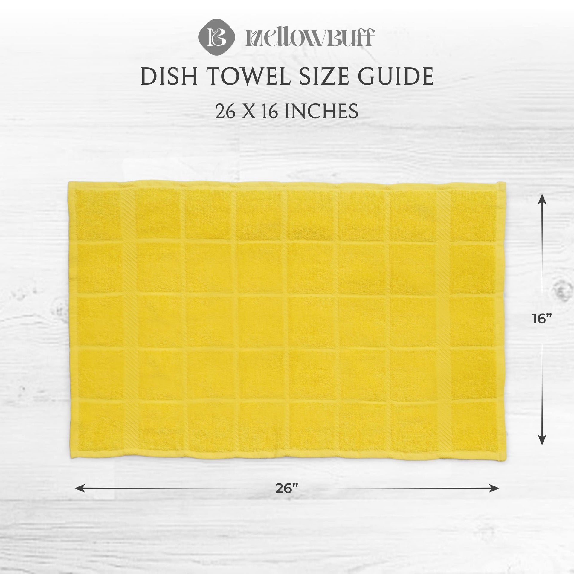 100% Cotton Terry Dish Cloth & Dish Towel (6 Count)
