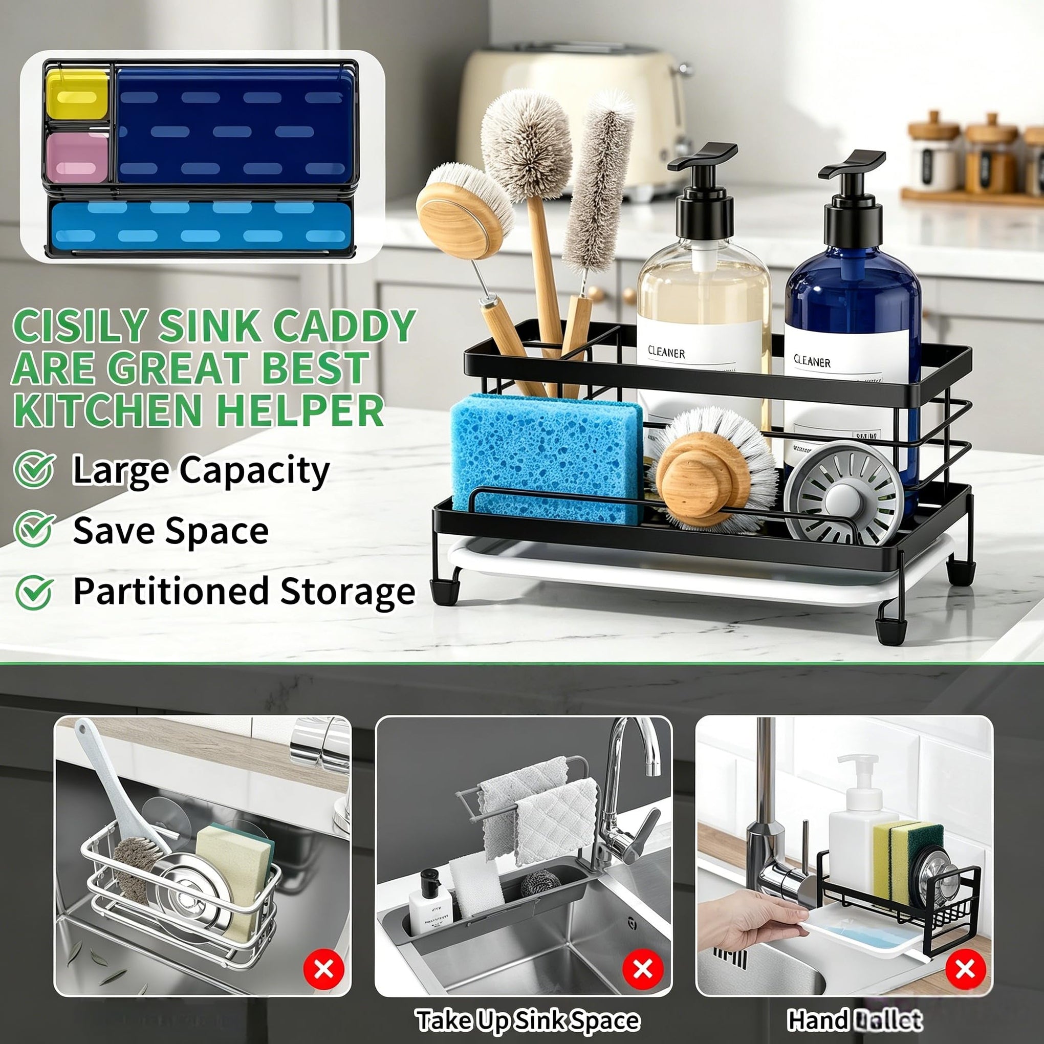 Sponge Holder for Kitchen