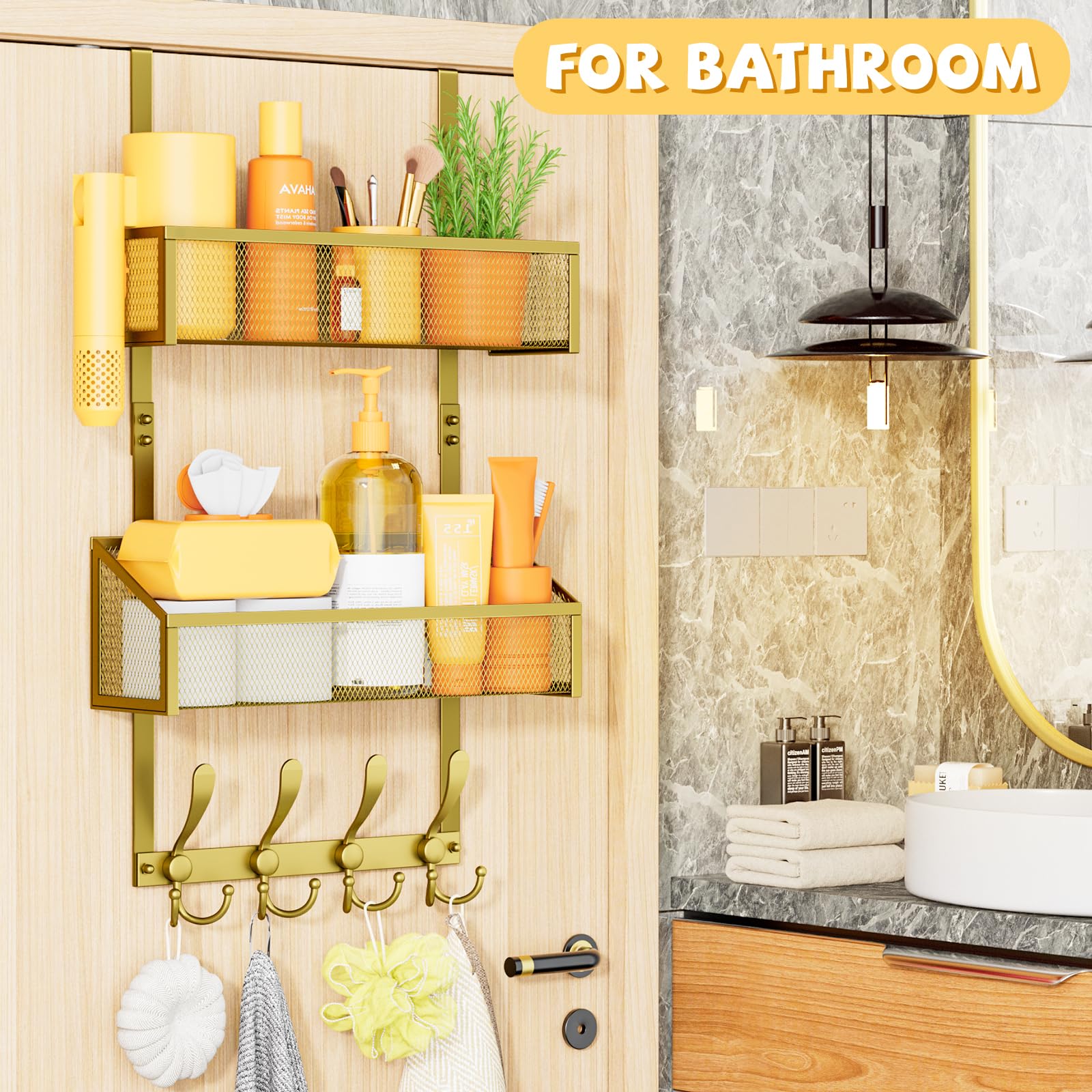 Over The Door Hooks Organizer