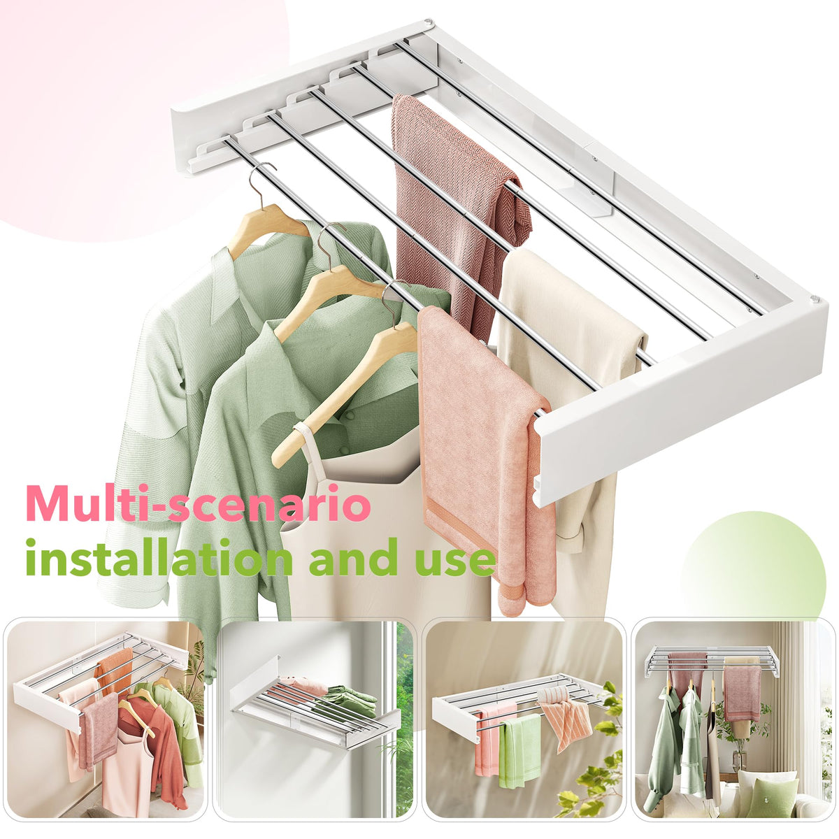 Wall Mounted Drying Rack