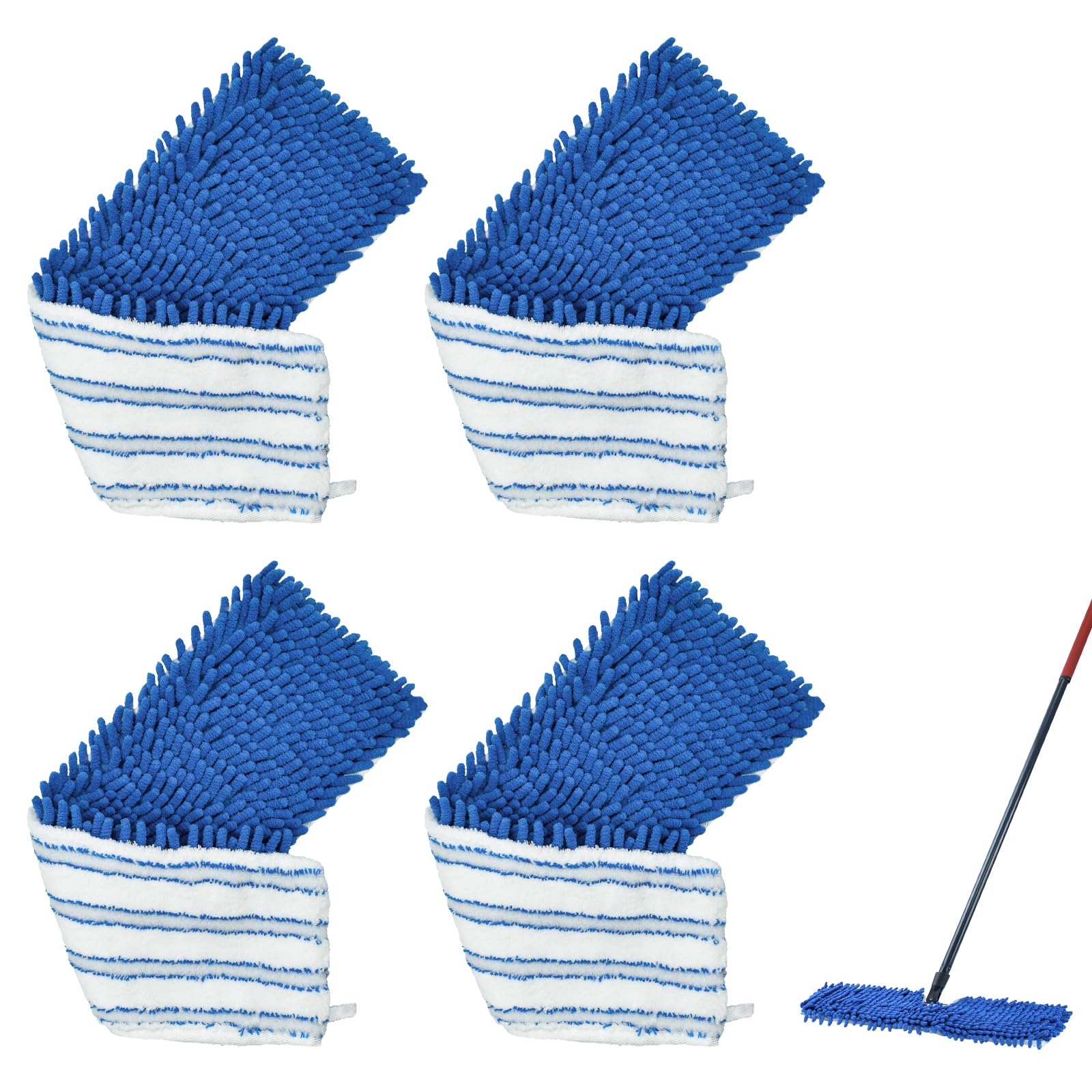 4 Pack Mop Heads Replacements Compatible with O (4 Count)