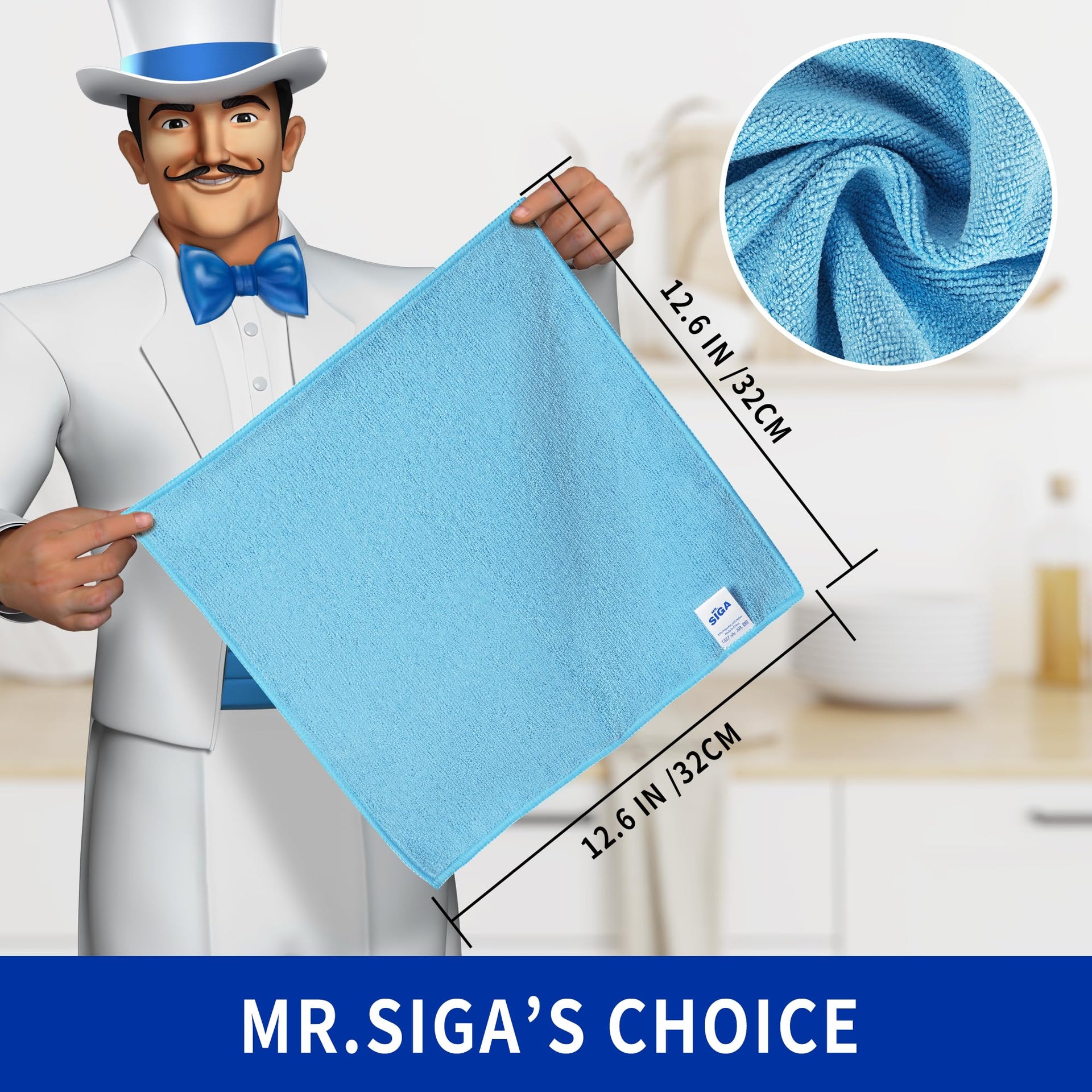 Microfiber Cleaning Cloths (15 Count)