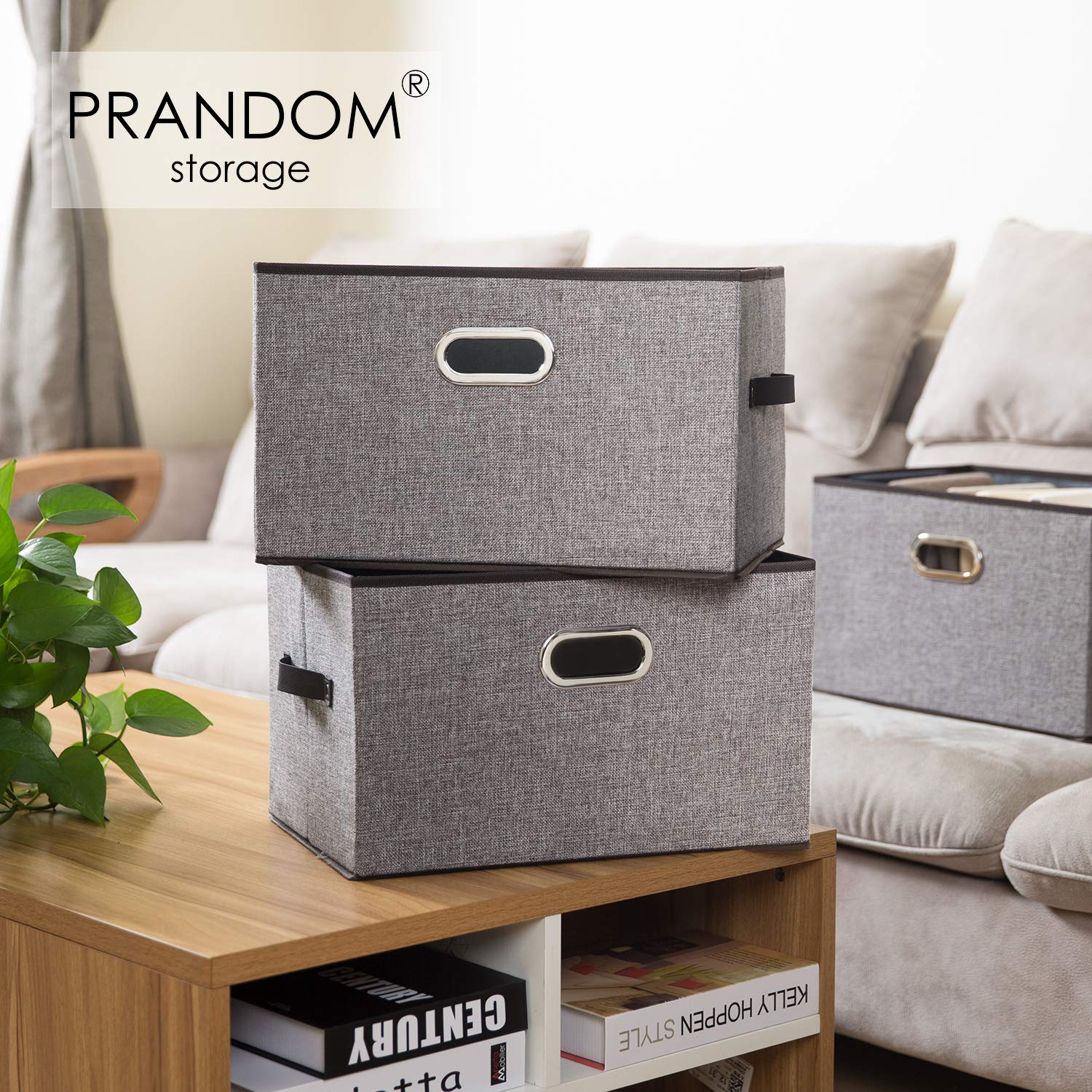 Larger Collapsible Storage Bins for Closet [5 (5 Count)